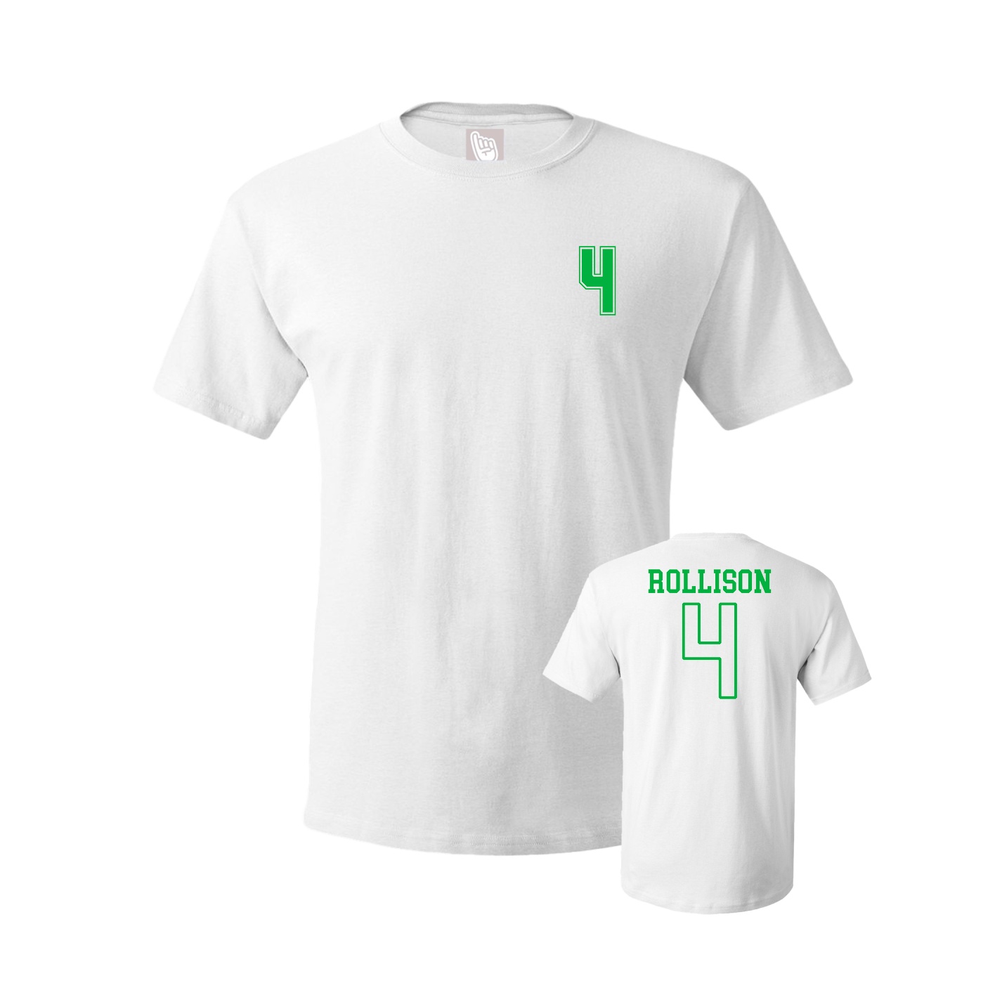 Youth Tee — Chest Back in White