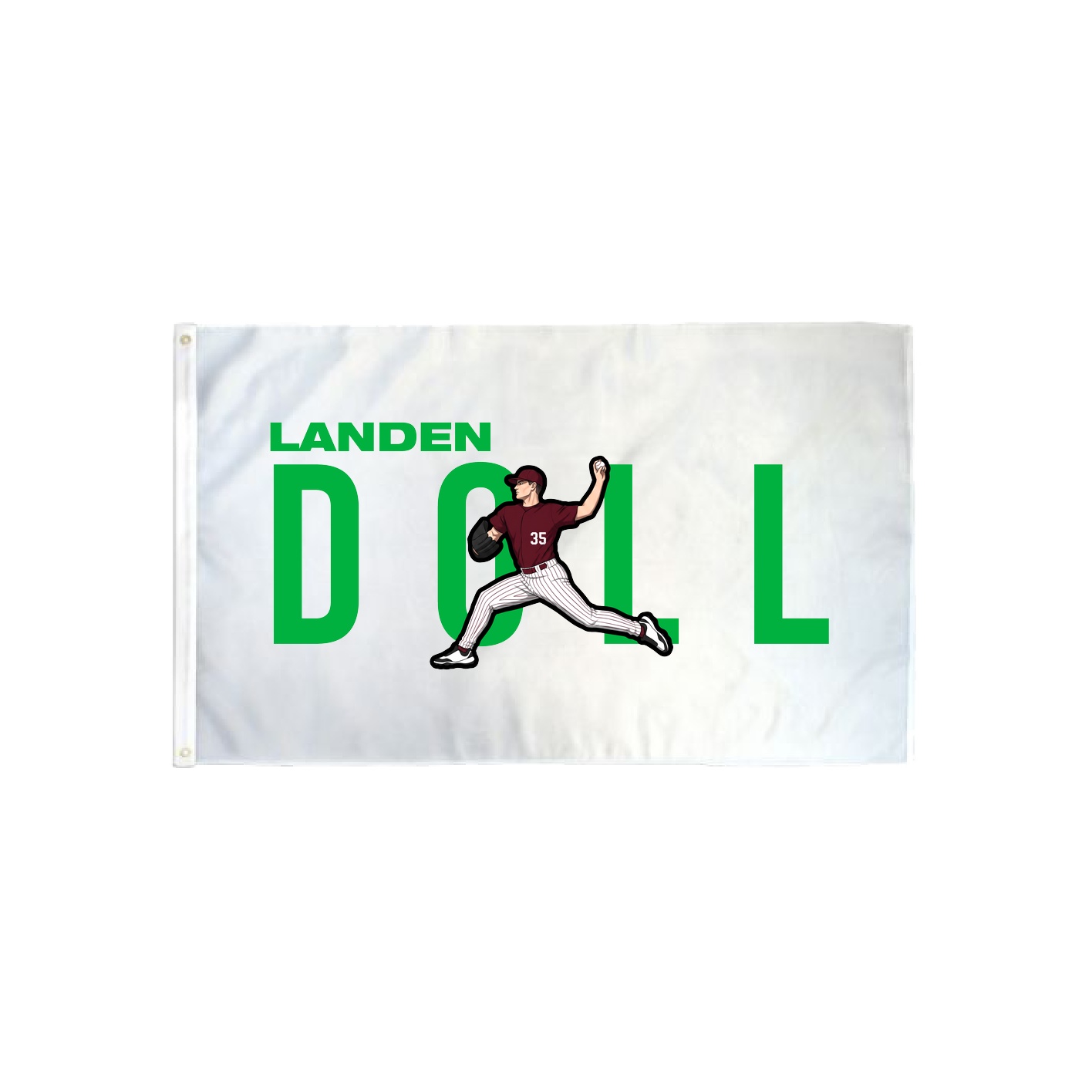 3x5 Flag — Player Name in Classic