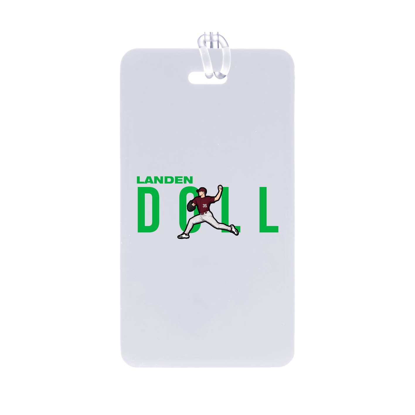 Bag Tag — Player Name in Classic