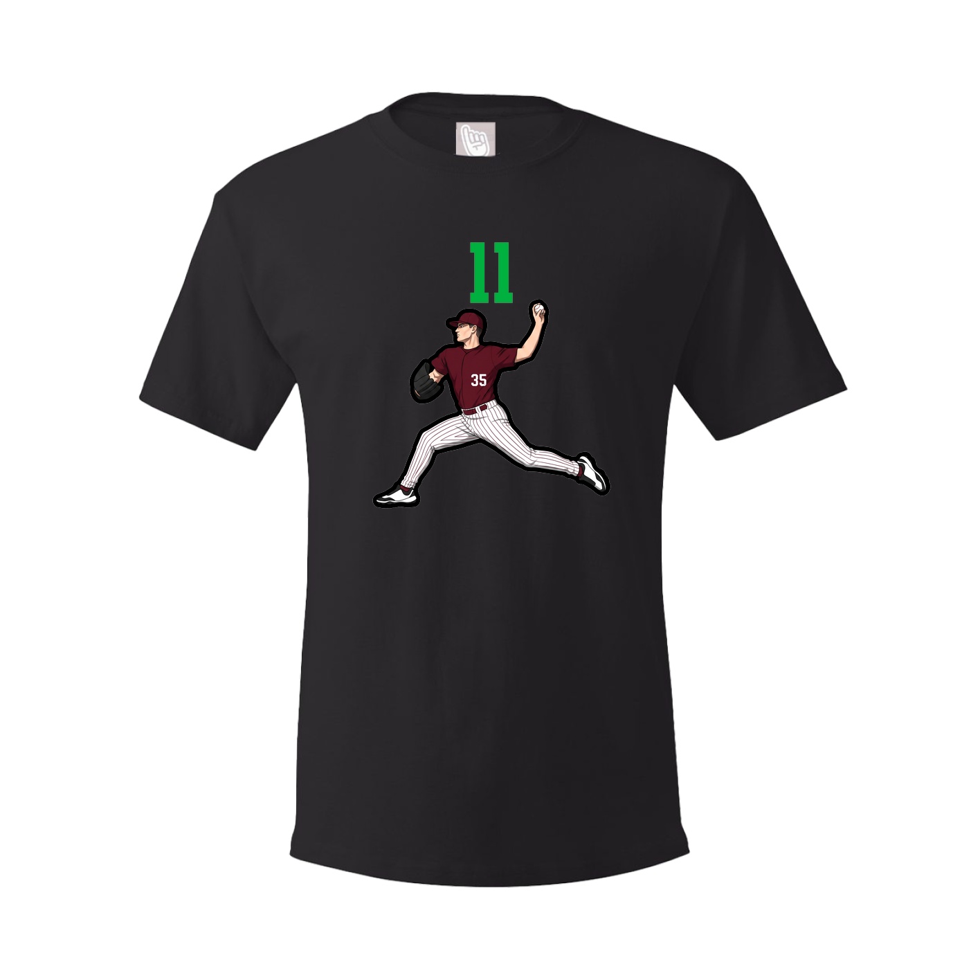 Tee — Number Top in Black