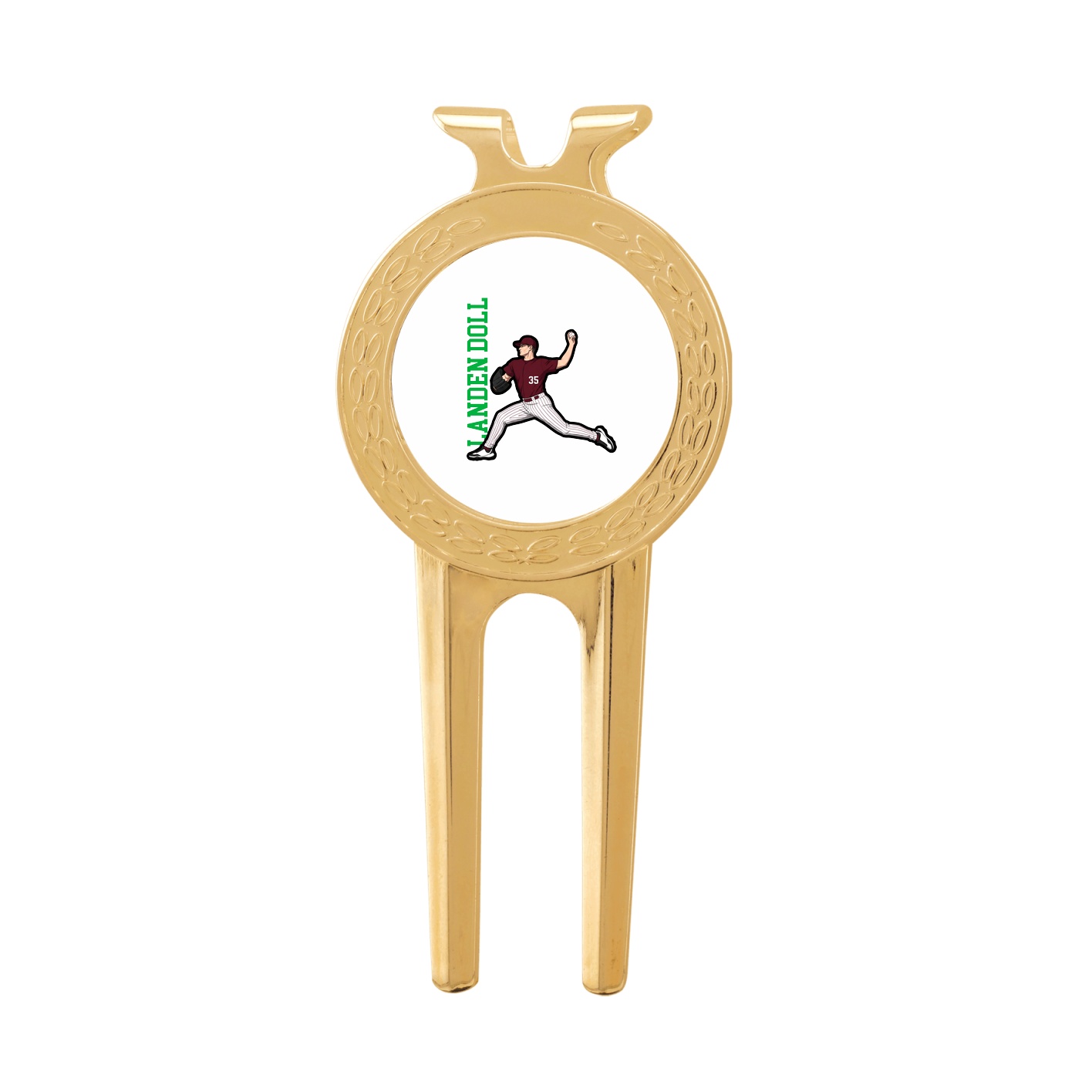Divot Tool with Ball Marker — Name Vertical in Classic