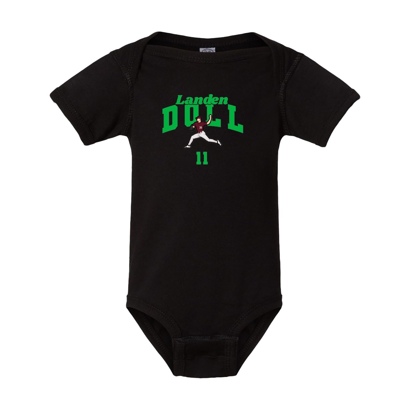 Baby Onesie — Signature Arch in Black