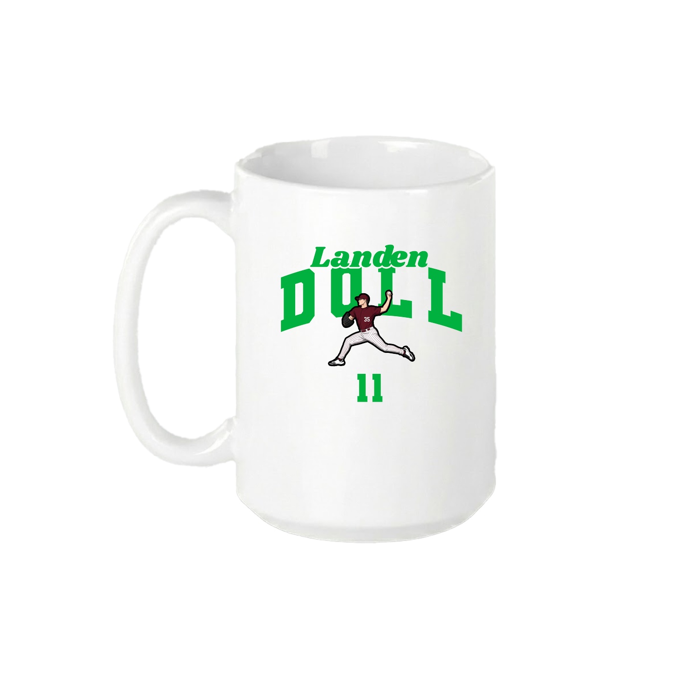 15oz Coffee Mug — Signature Arch in White