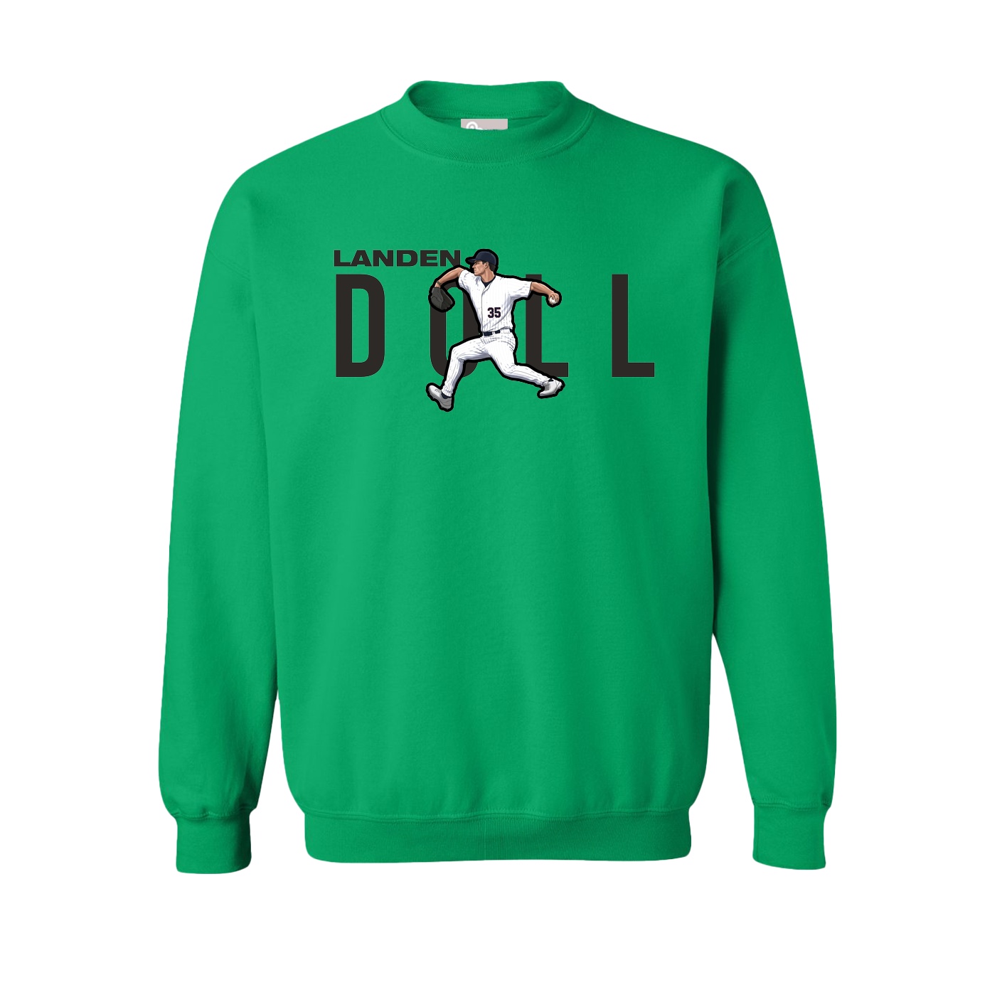 Fleece Crew — Player Name in Green