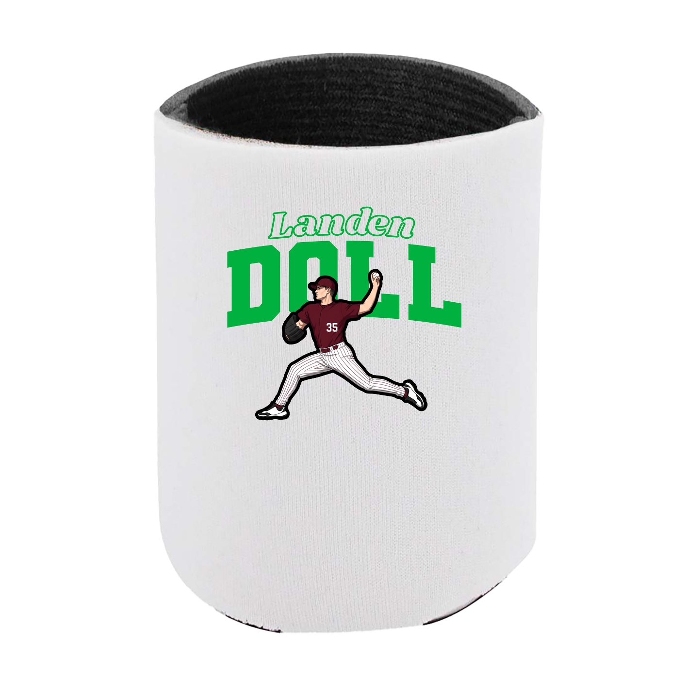 Can Holder — Name Arch in White