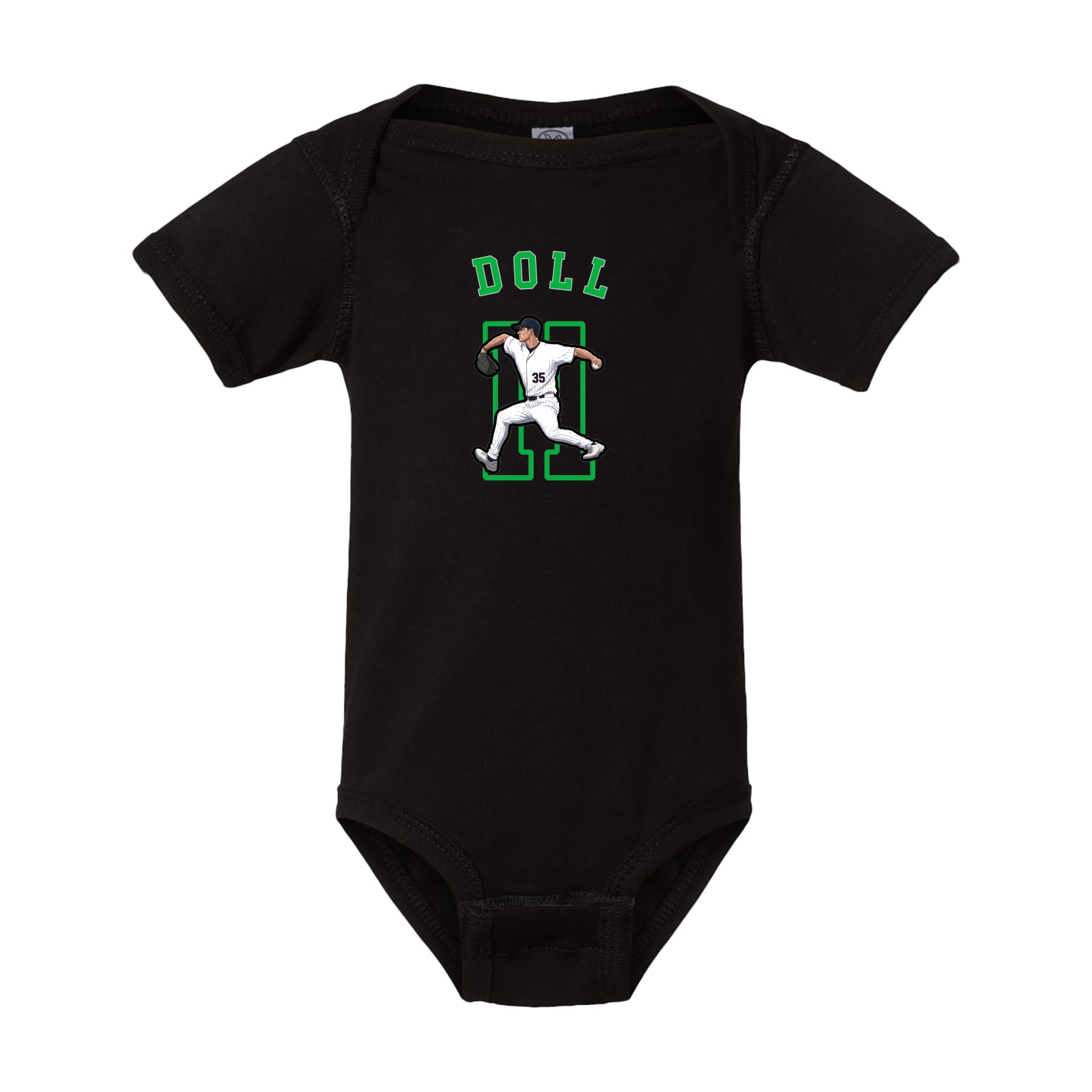 Baby Onesie — Shirsey Arch in Black