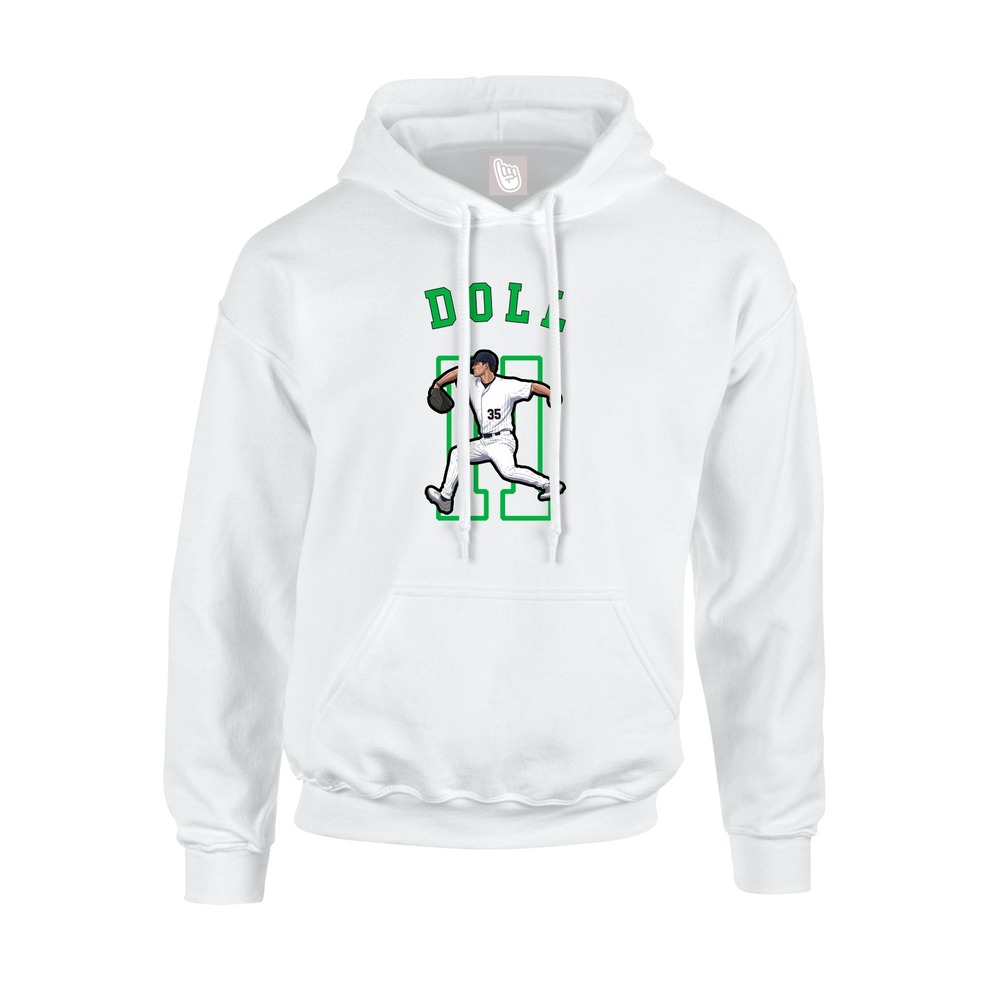 Hoodie — Shirsey Arch in White
