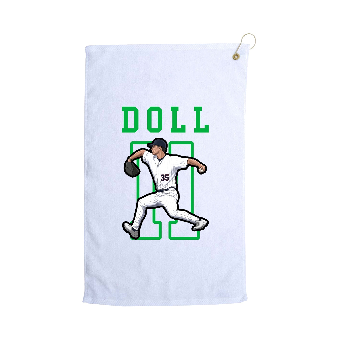Golf Towel — Shirsey in White