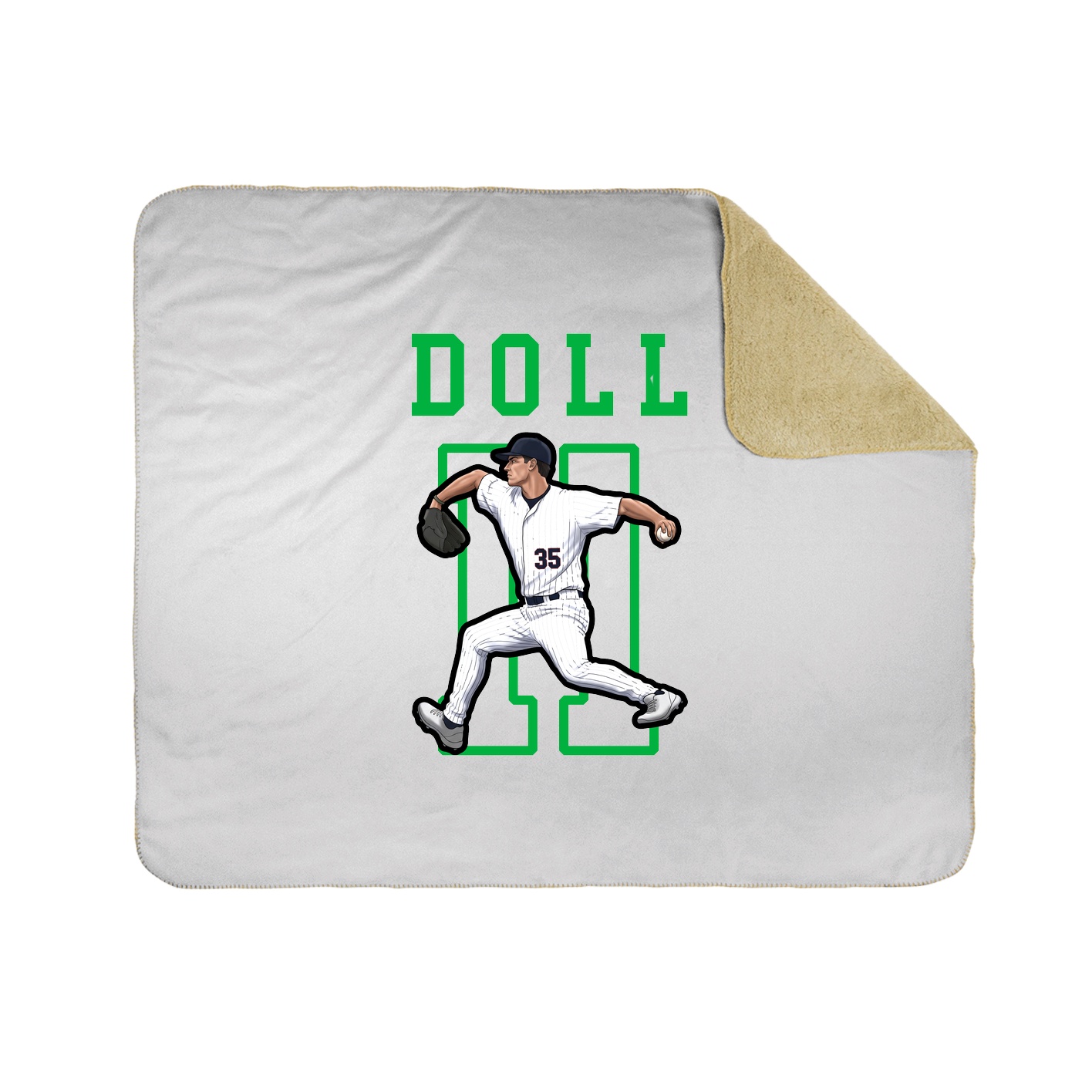 Throw Blanket — Shirsey in White