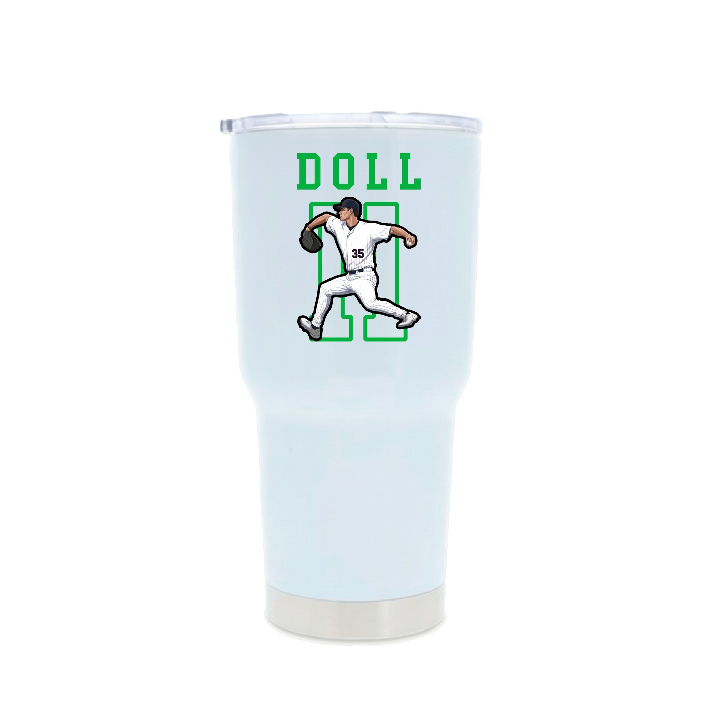 30oz Stainless Steel Tumbler — Shirsey in White