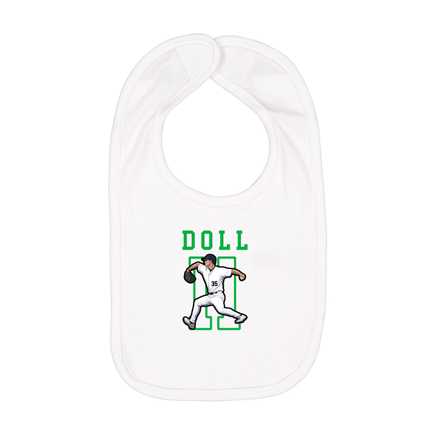 Infant Bib — Shirsey in White