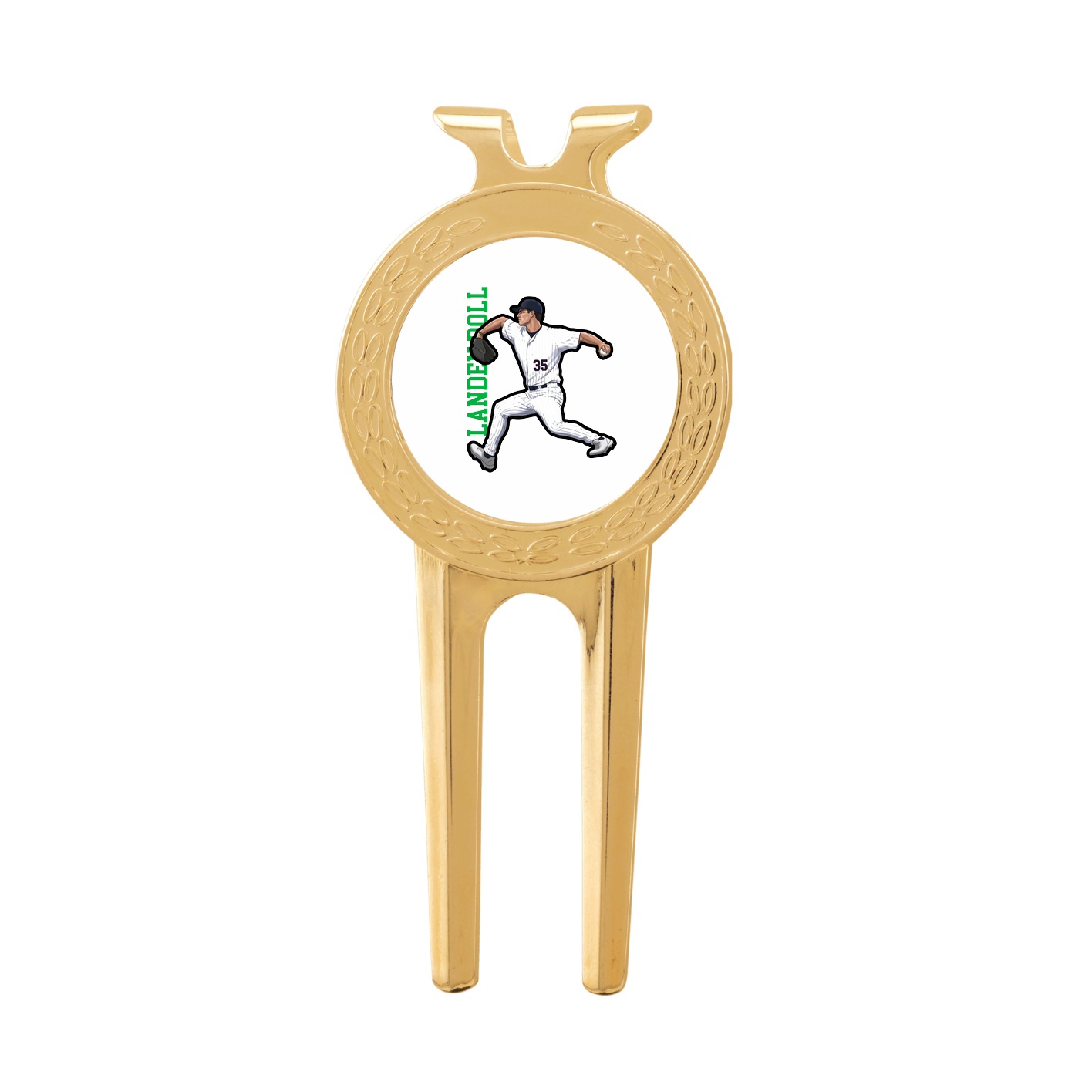 Divot Tool with Ball Marker — Name Vertical in Classic