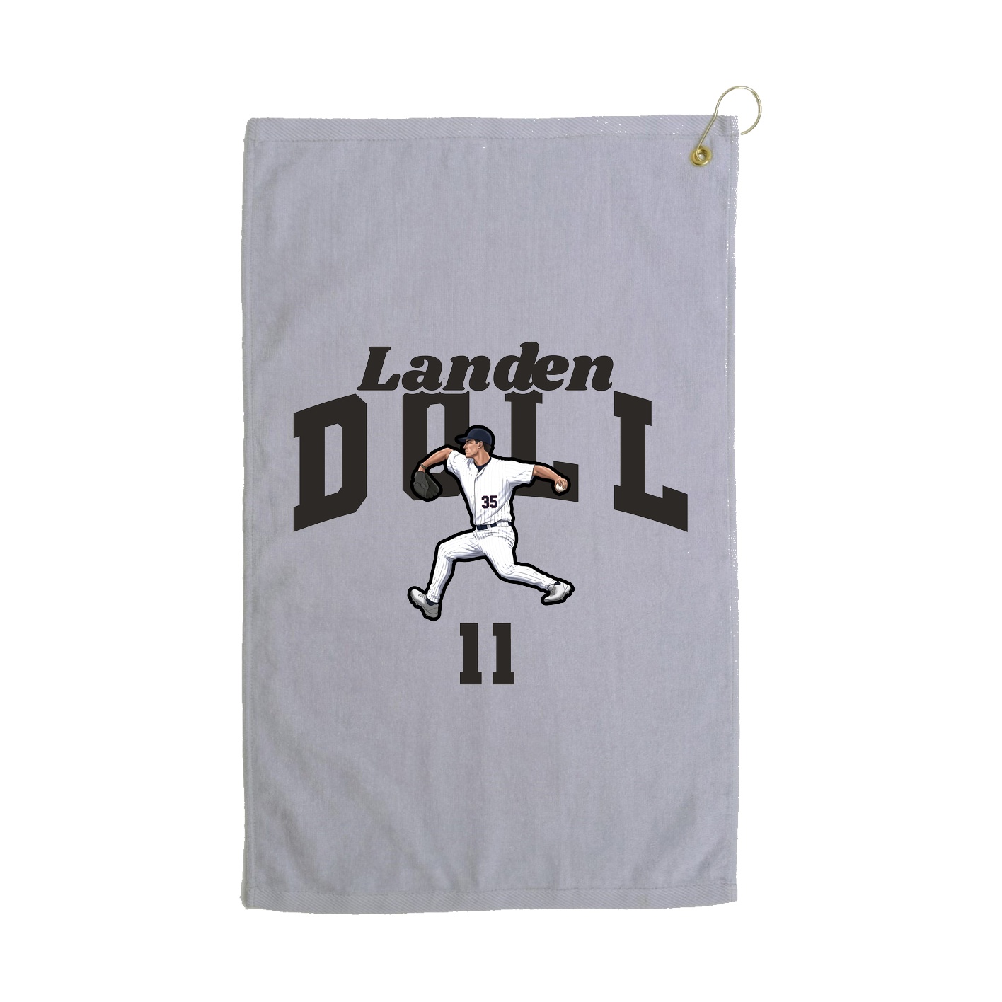 Golf Towel — Signature Arch in Grey