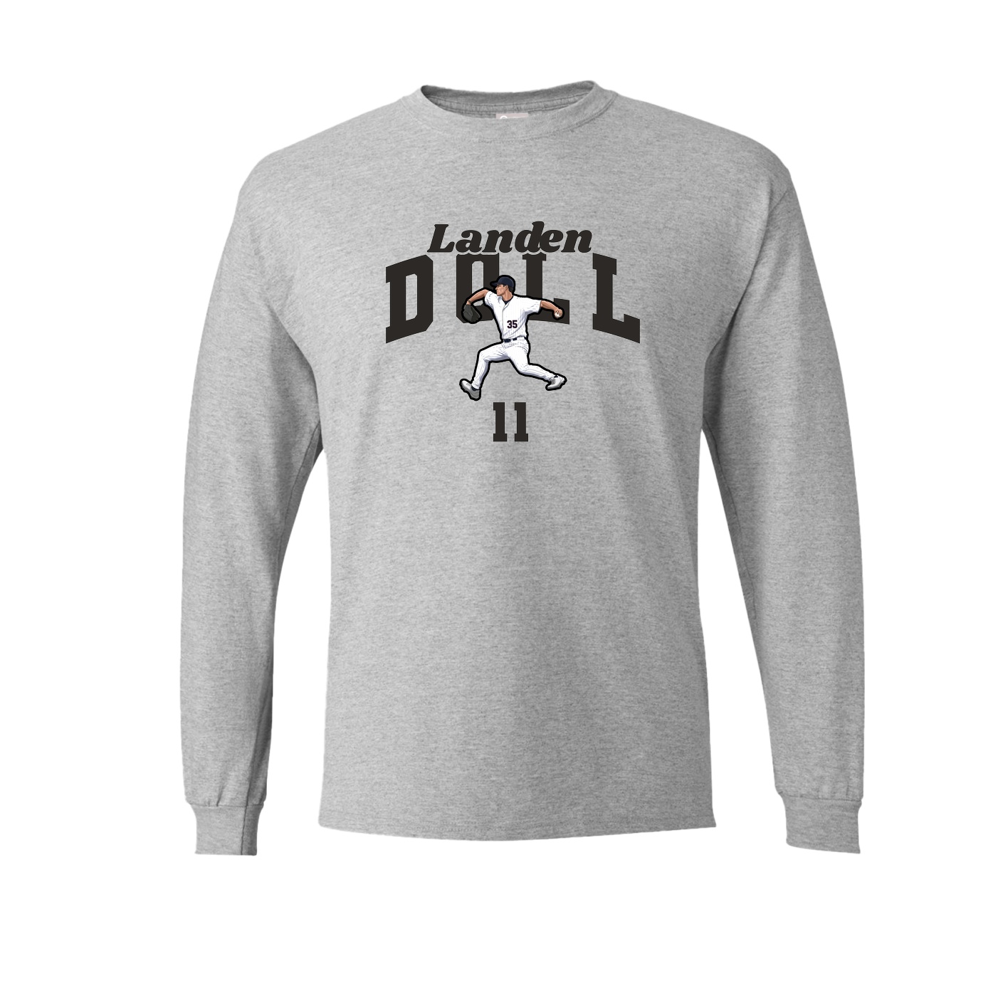 Long Sleeve Tee — Signature Arch in Grey