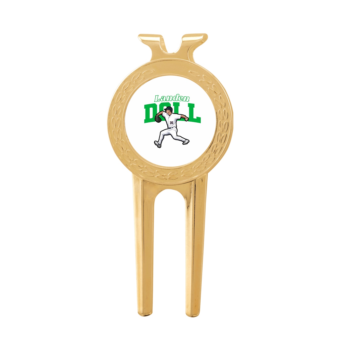 Divot Tool with Ball Marker — Name Arch in Classic