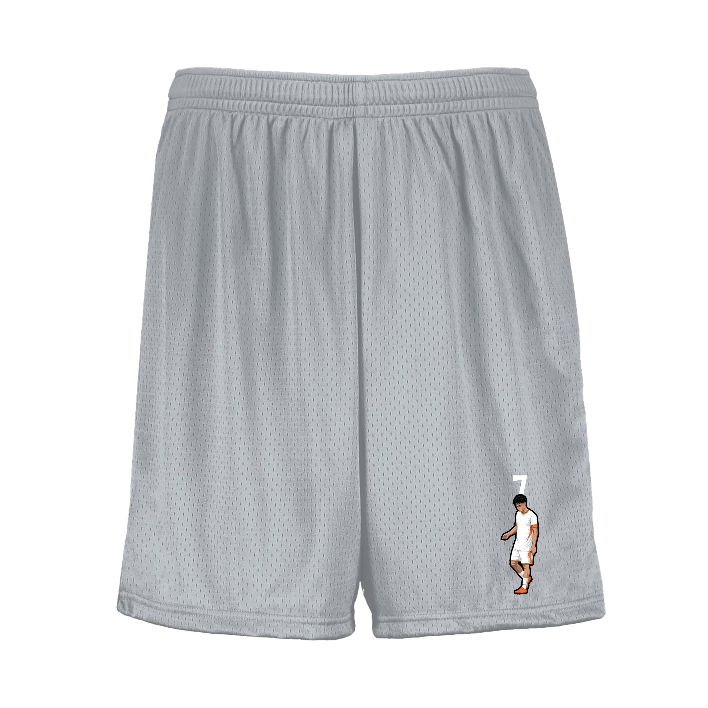 Shorts — Number Top in Silver