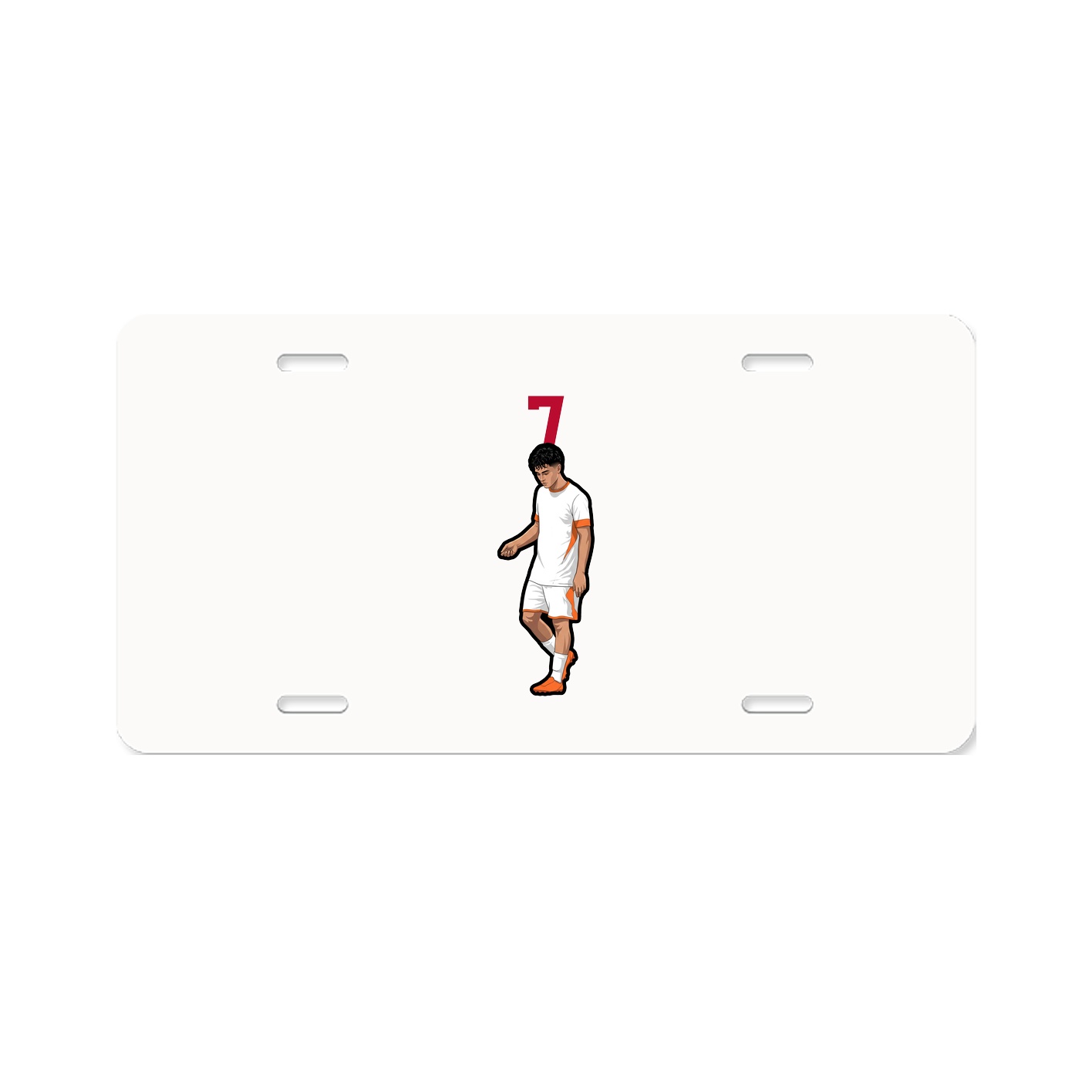 License Plate — Number Top in Classic