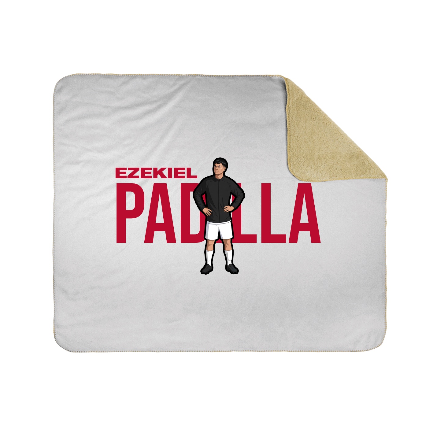 Throw Blanket — Player Name in White