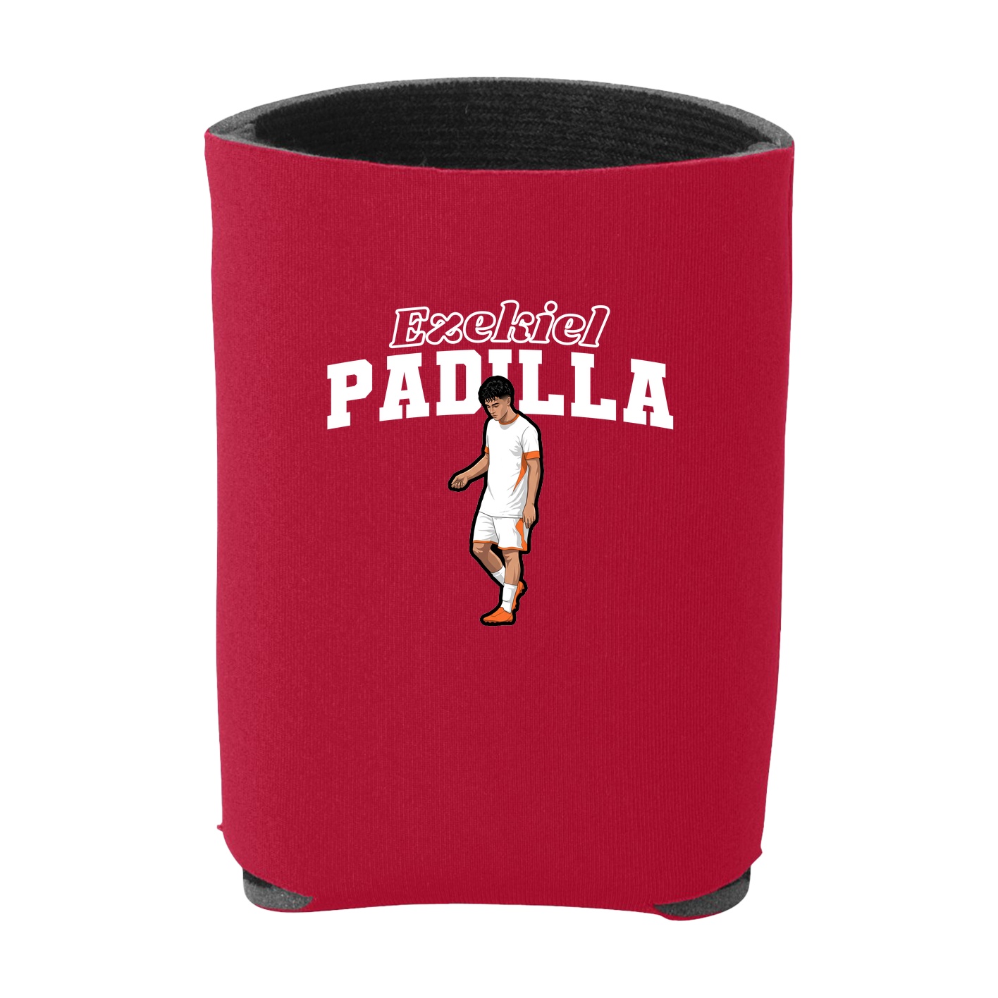 Can Holder — Name Arch in Red