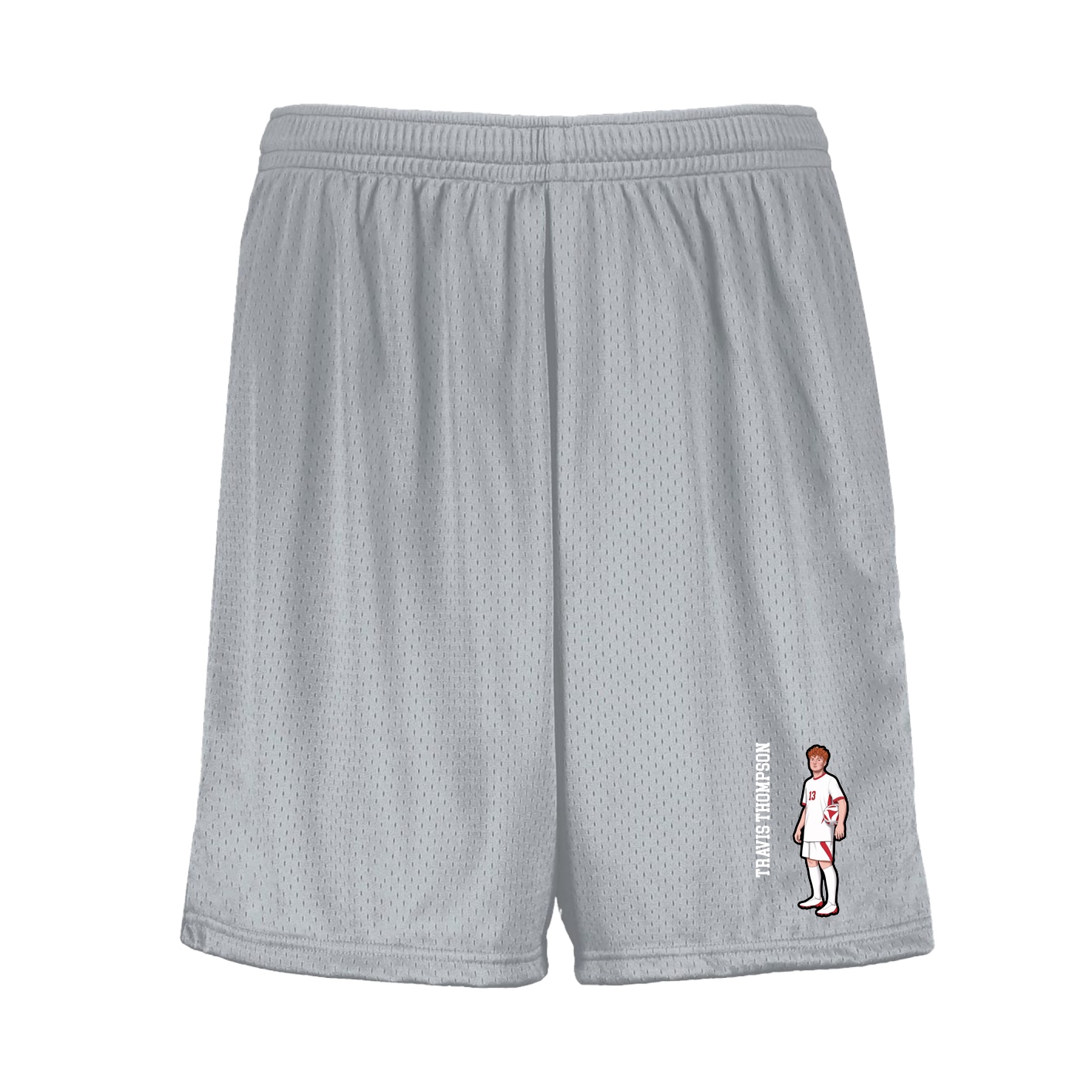 Shorts — Name Vertical in Silver