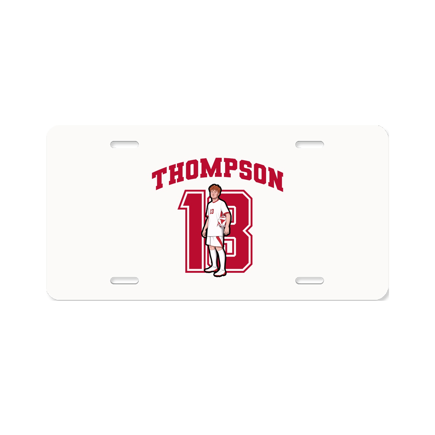 License Plate — Number in Classic