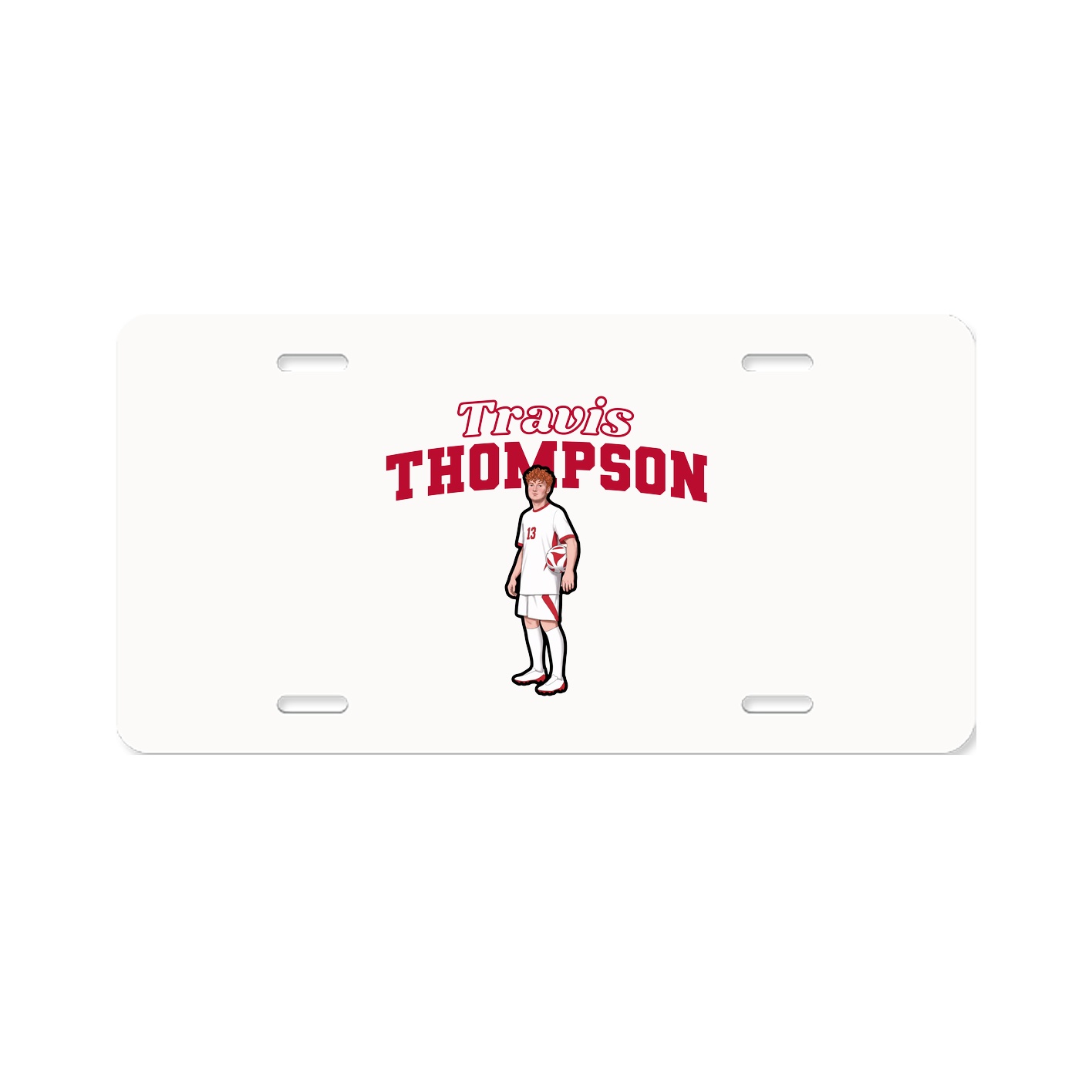 License Plate — Name Arch in Classic