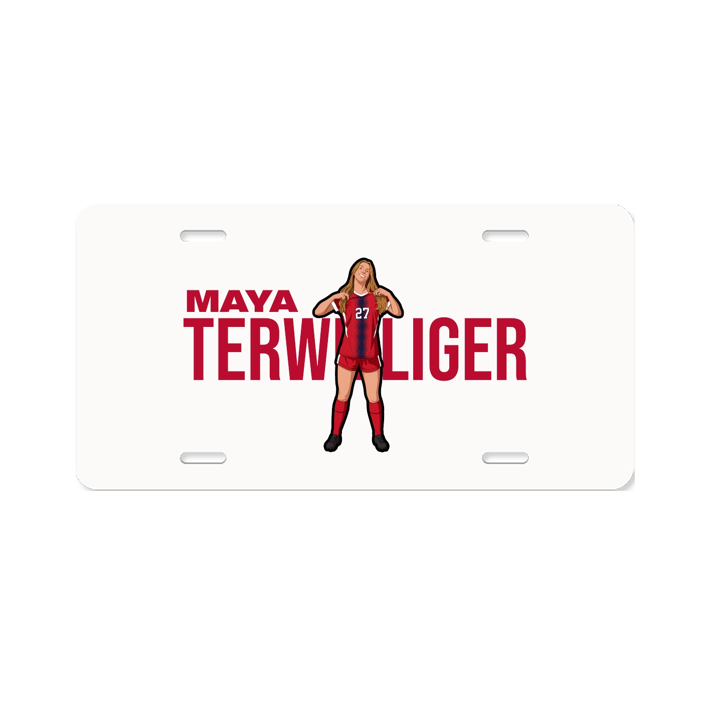 License Plate — Player Name in Classic