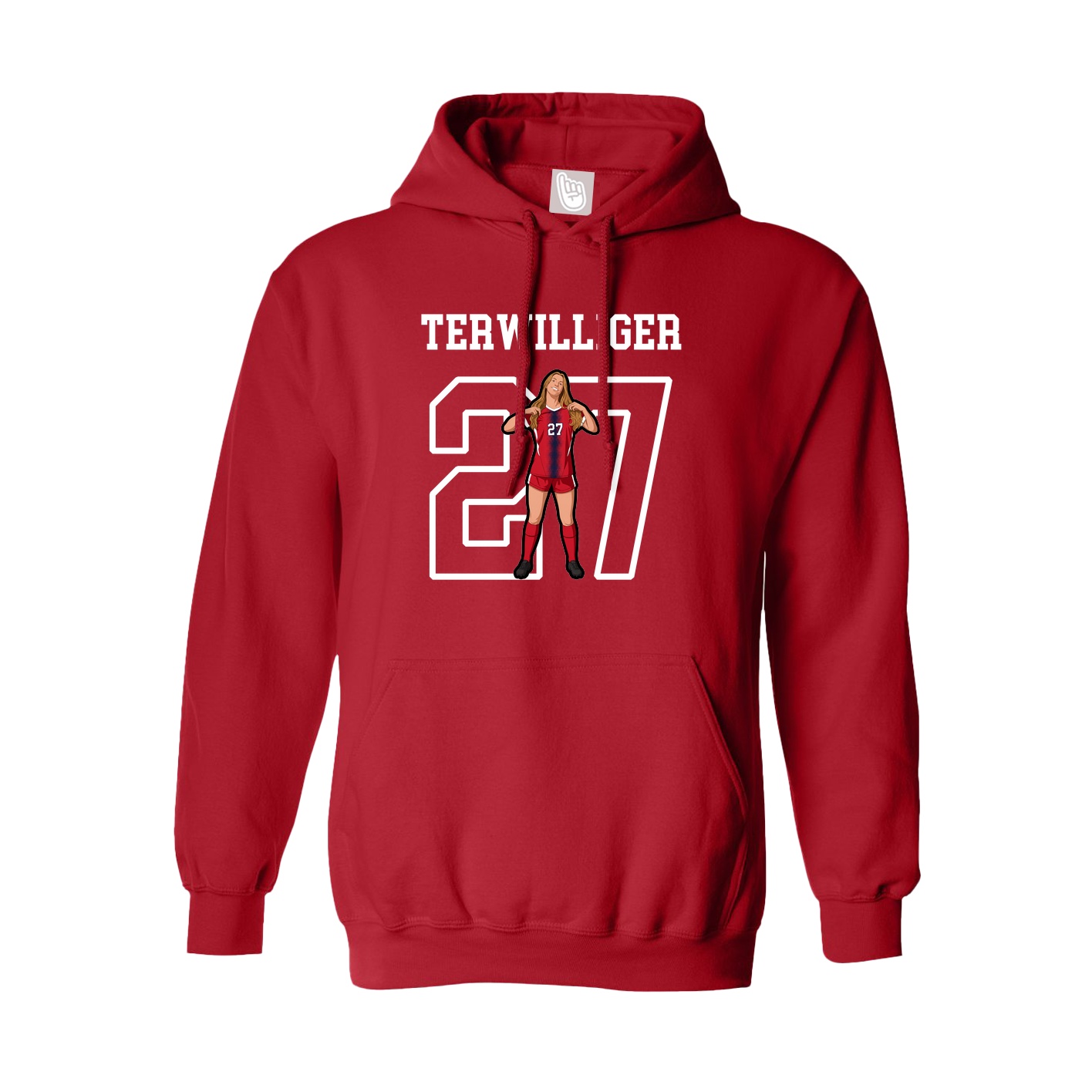 Hoodie — Shirsey in Red
