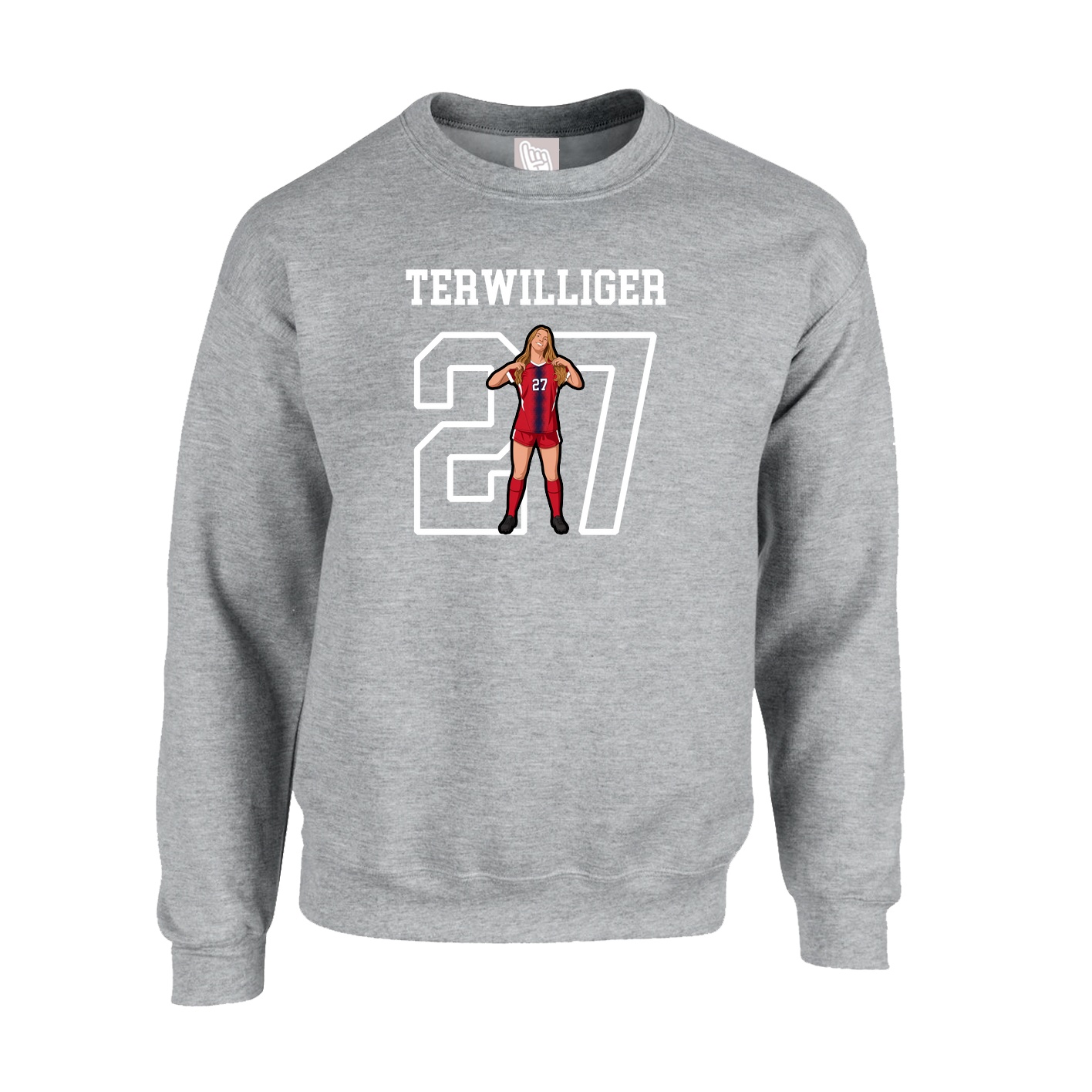 Fleece Crew — Shirsey in Grey