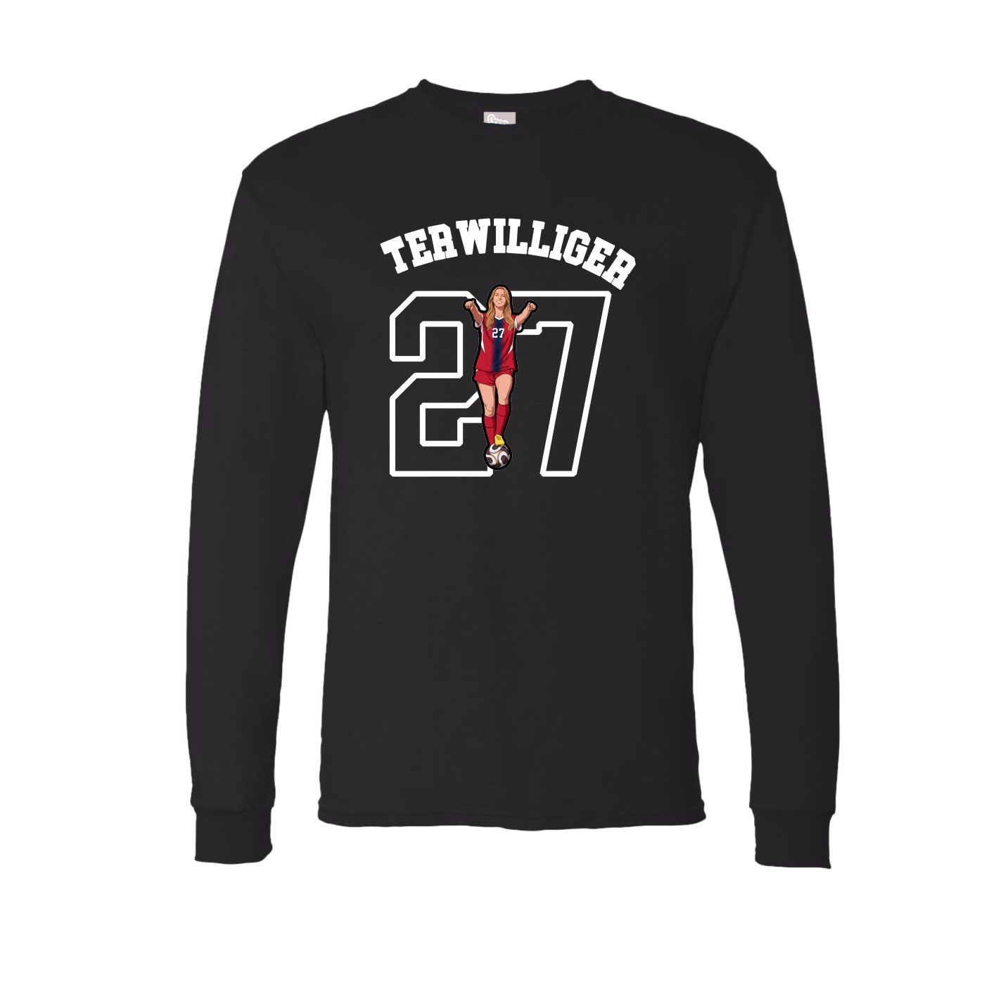 Long Sleeve Tee — Shirsey Arch in Black