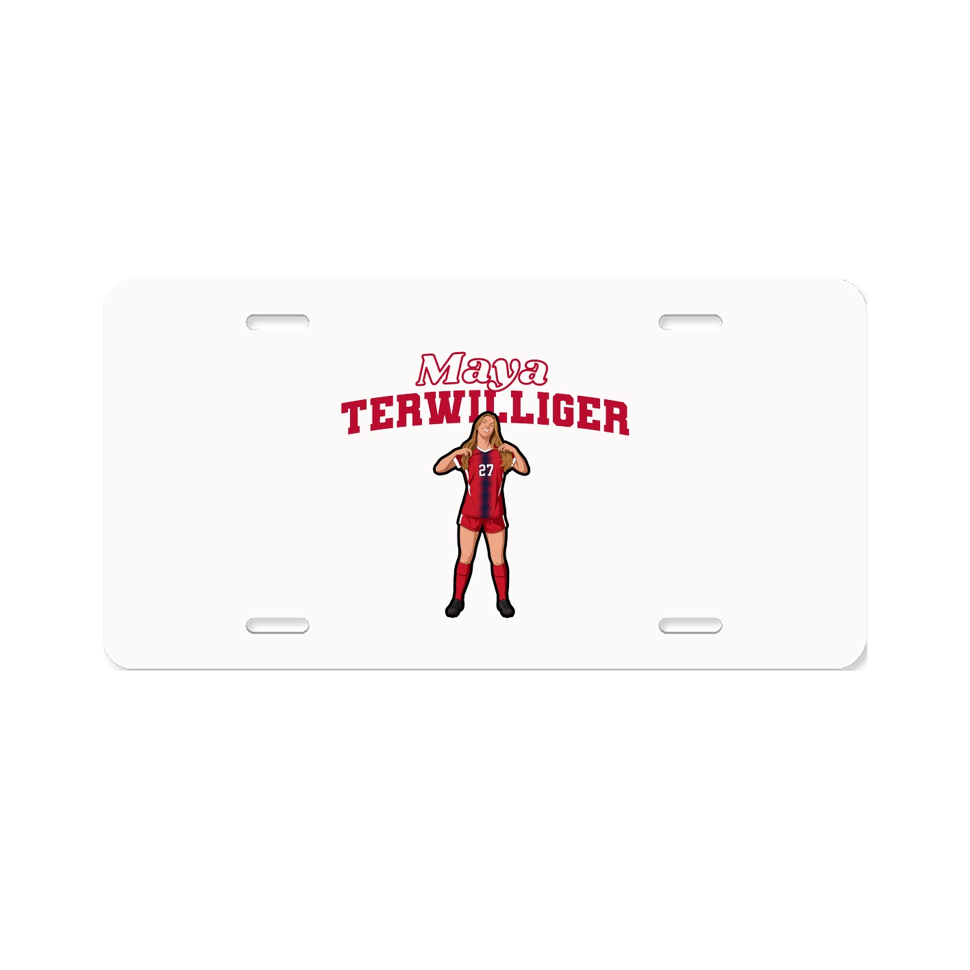 License Plate — Name Arch in Classic