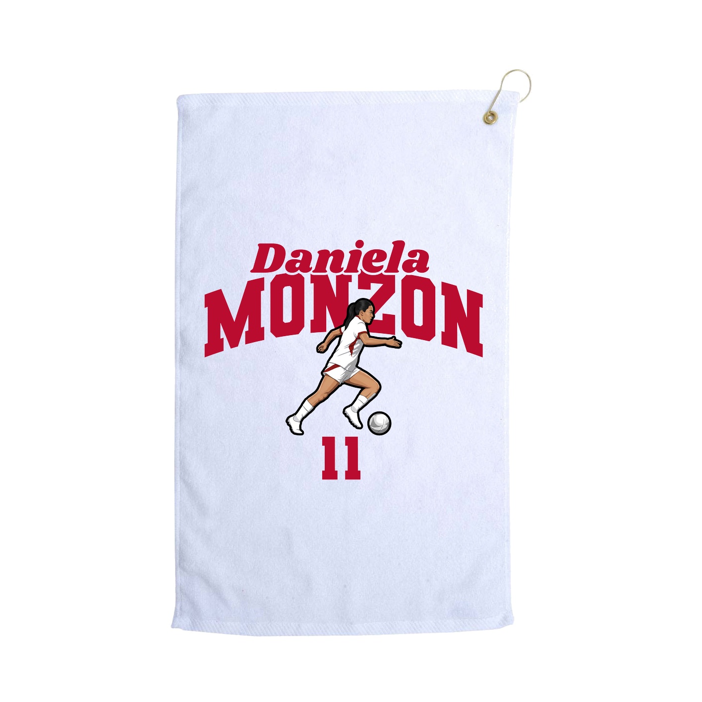 Golf Towel — Signature Arch in White