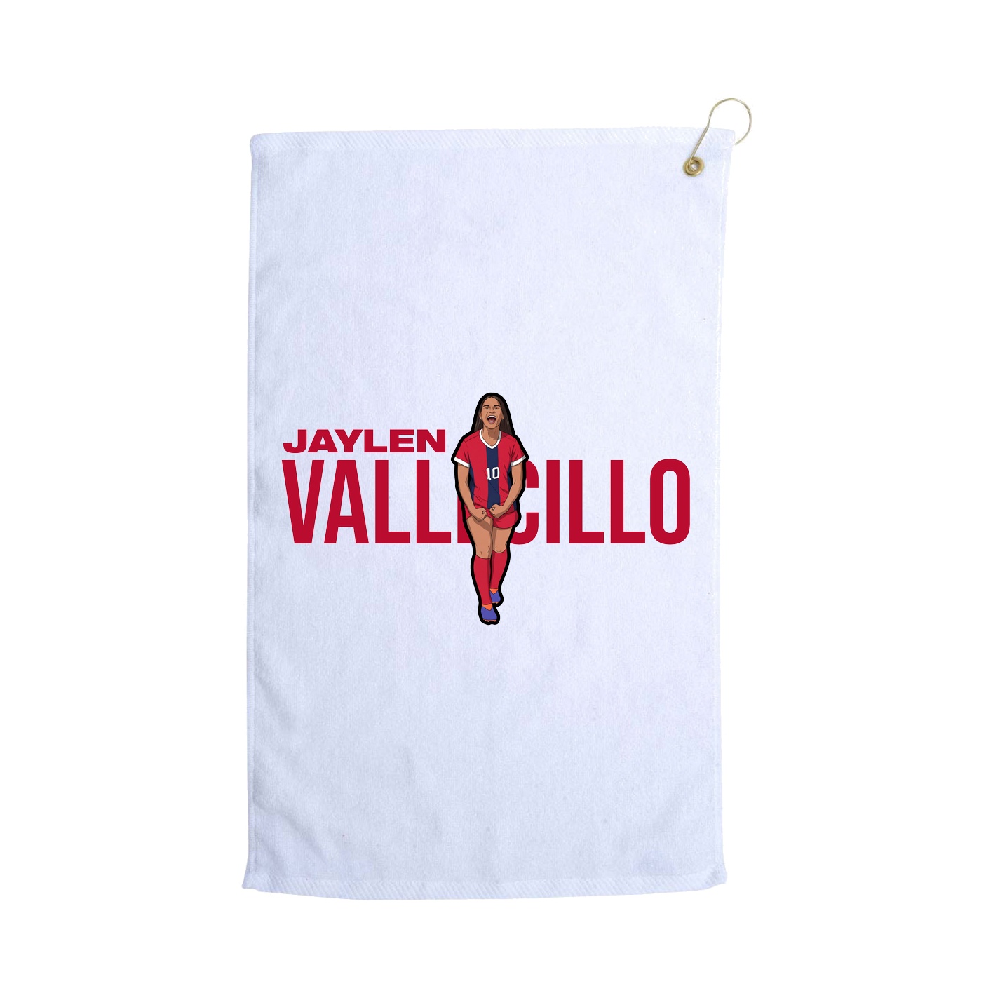 Golf Towel — Player Name in White