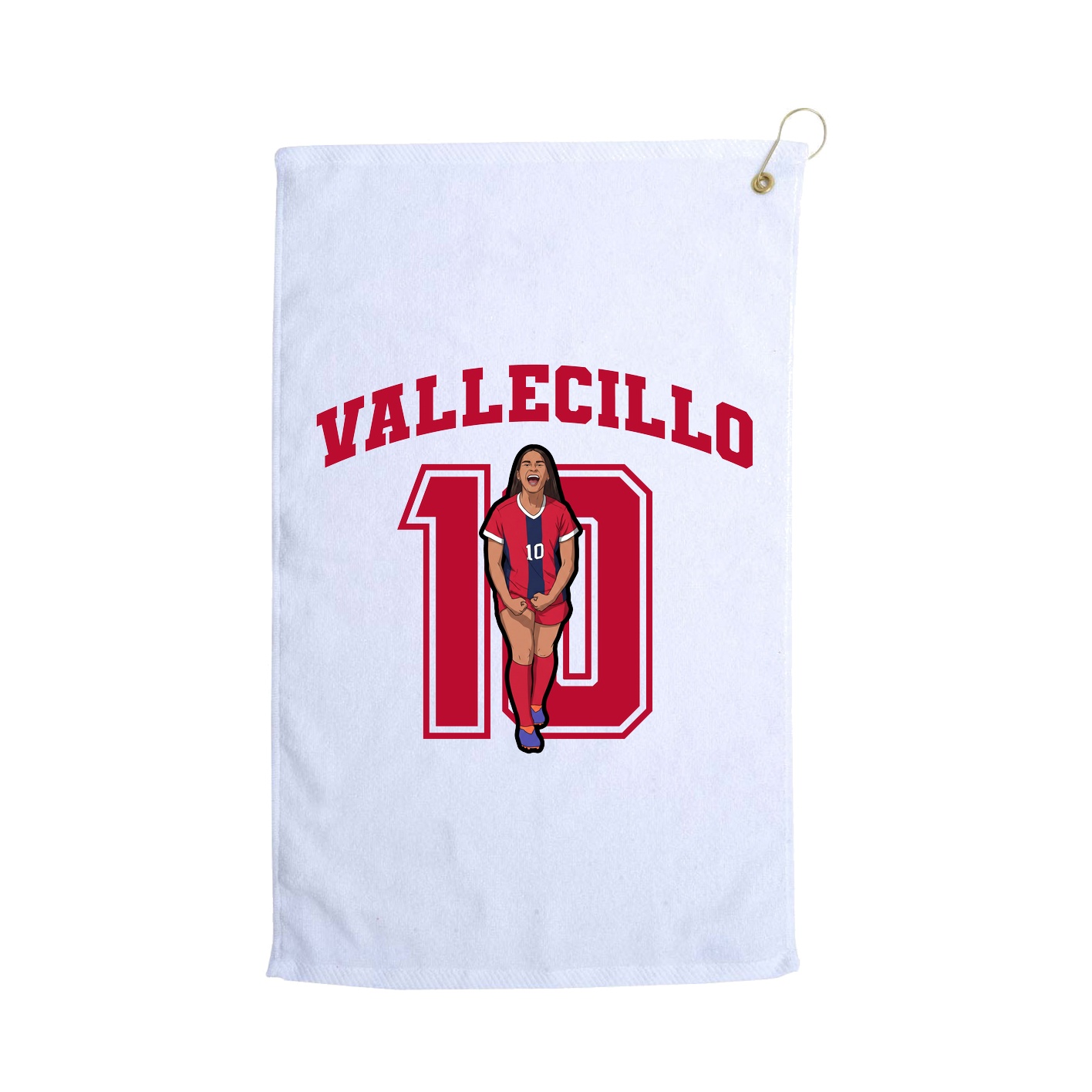 Golf Towel — Number in White