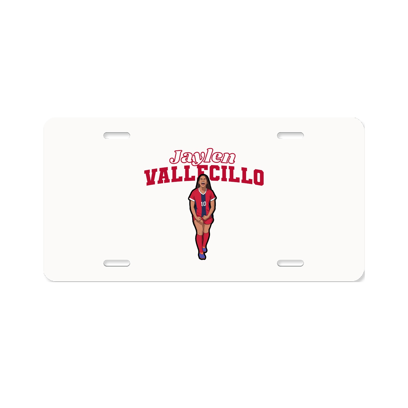 License Plate — Name Arch in Classic