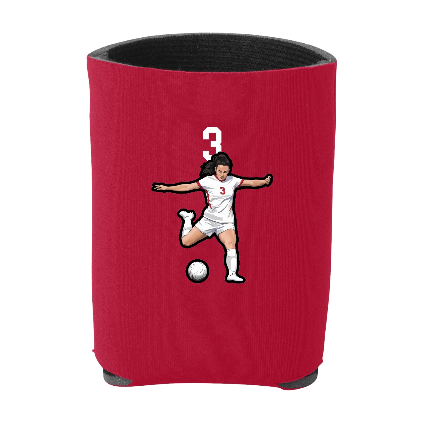 Can Holder — Number Top in Red
