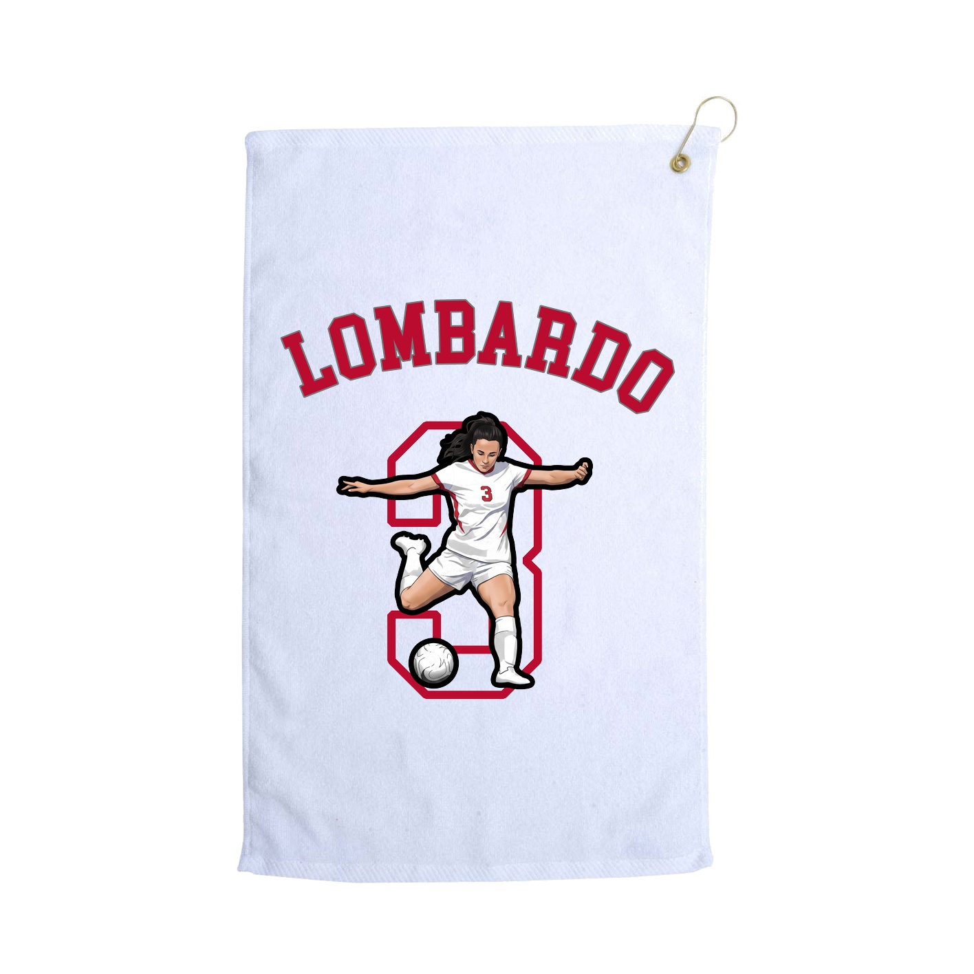 Golf Towel — Shirsey Arch in White