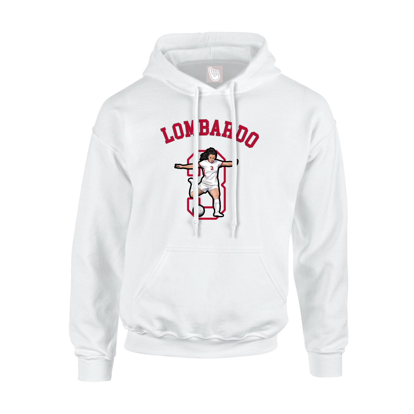 Youth Hoodie — Shirsey Arch in White