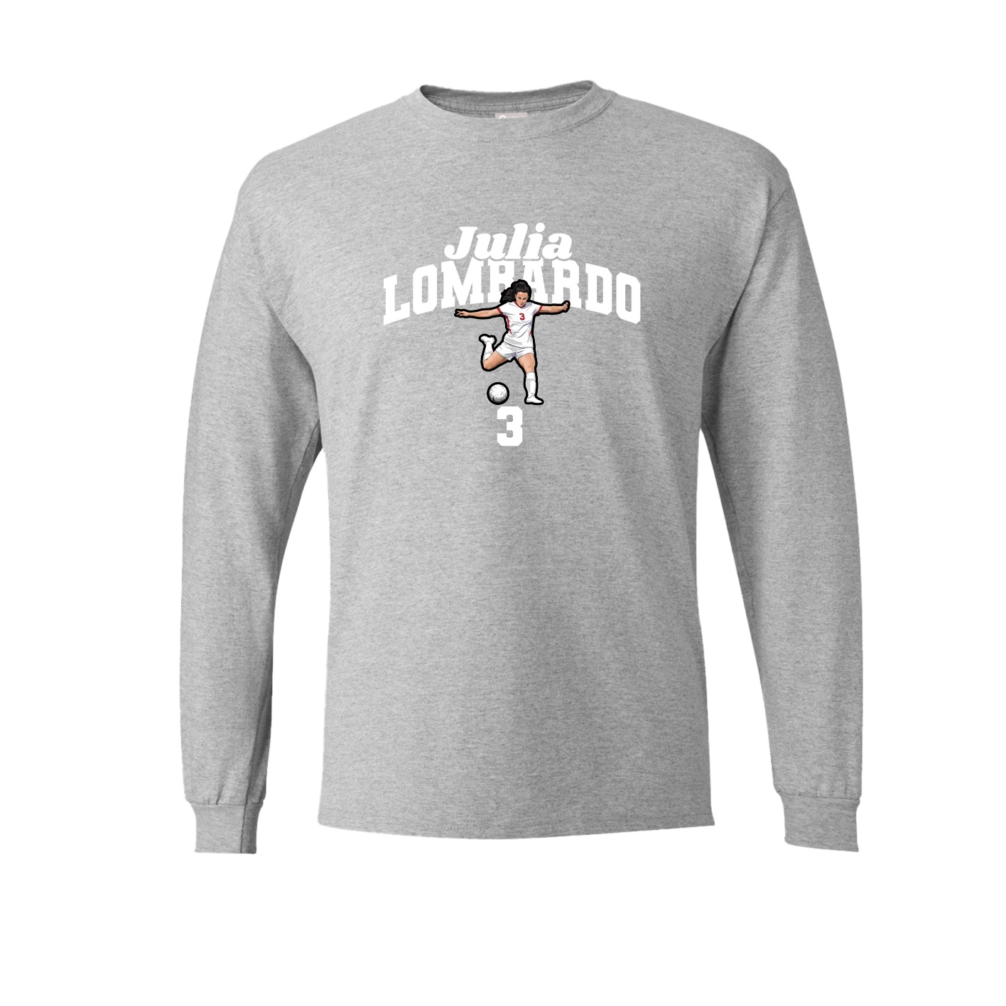 Long Sleeve Tee — Signature Arch in Grey