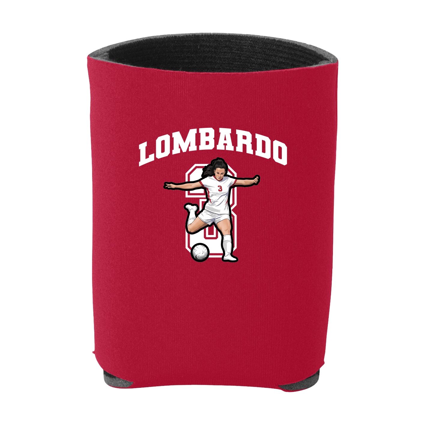 Can Holder — Number in Red