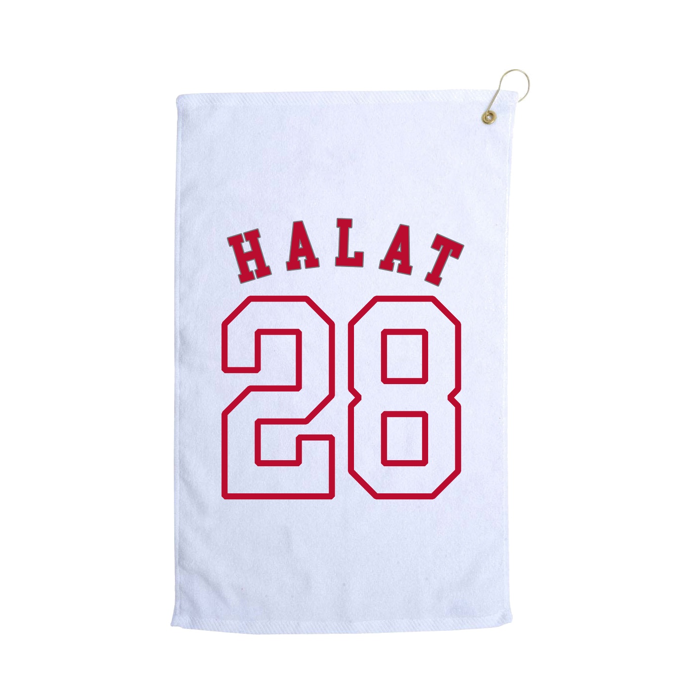 Golf Towel — Shirsey Arch in White