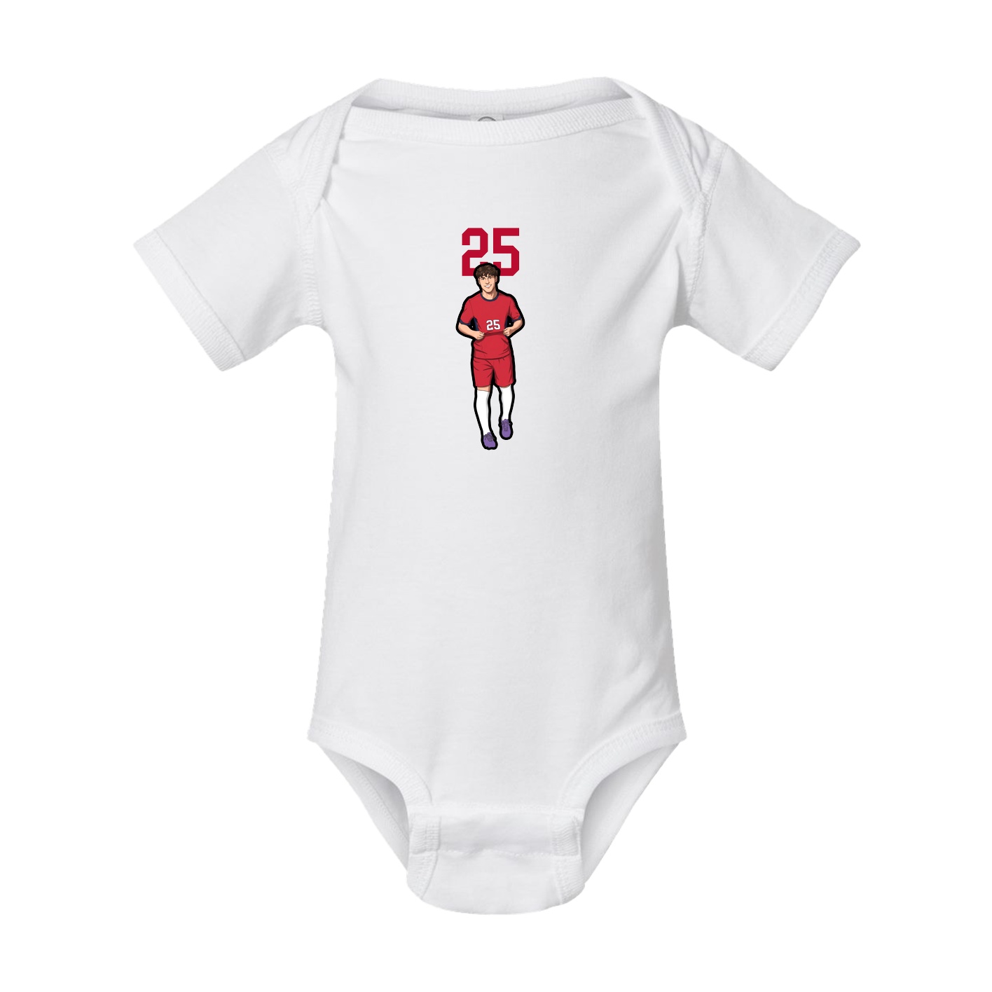 Baby Onesie — Number Top in White