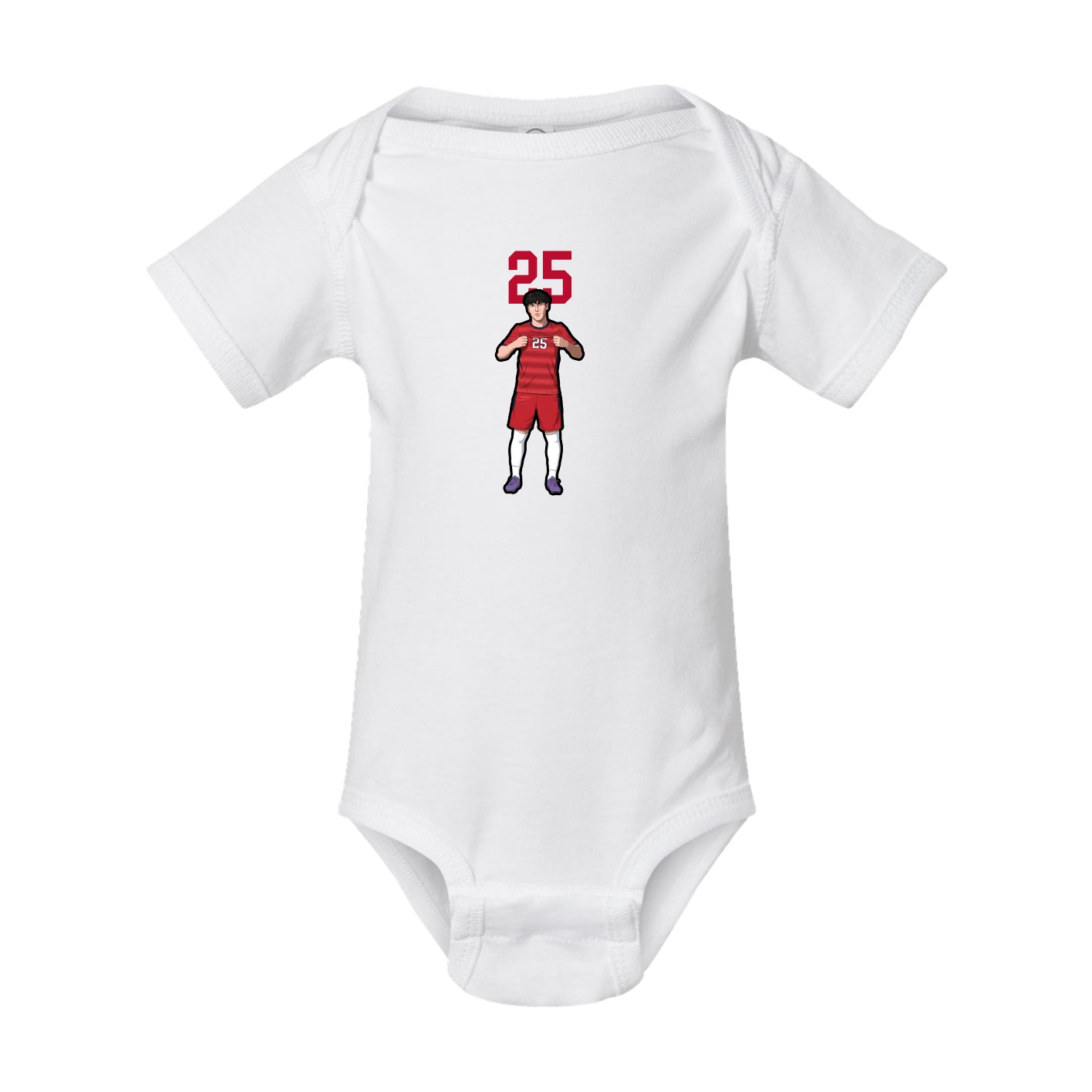Baby Onesie — Number Top in White