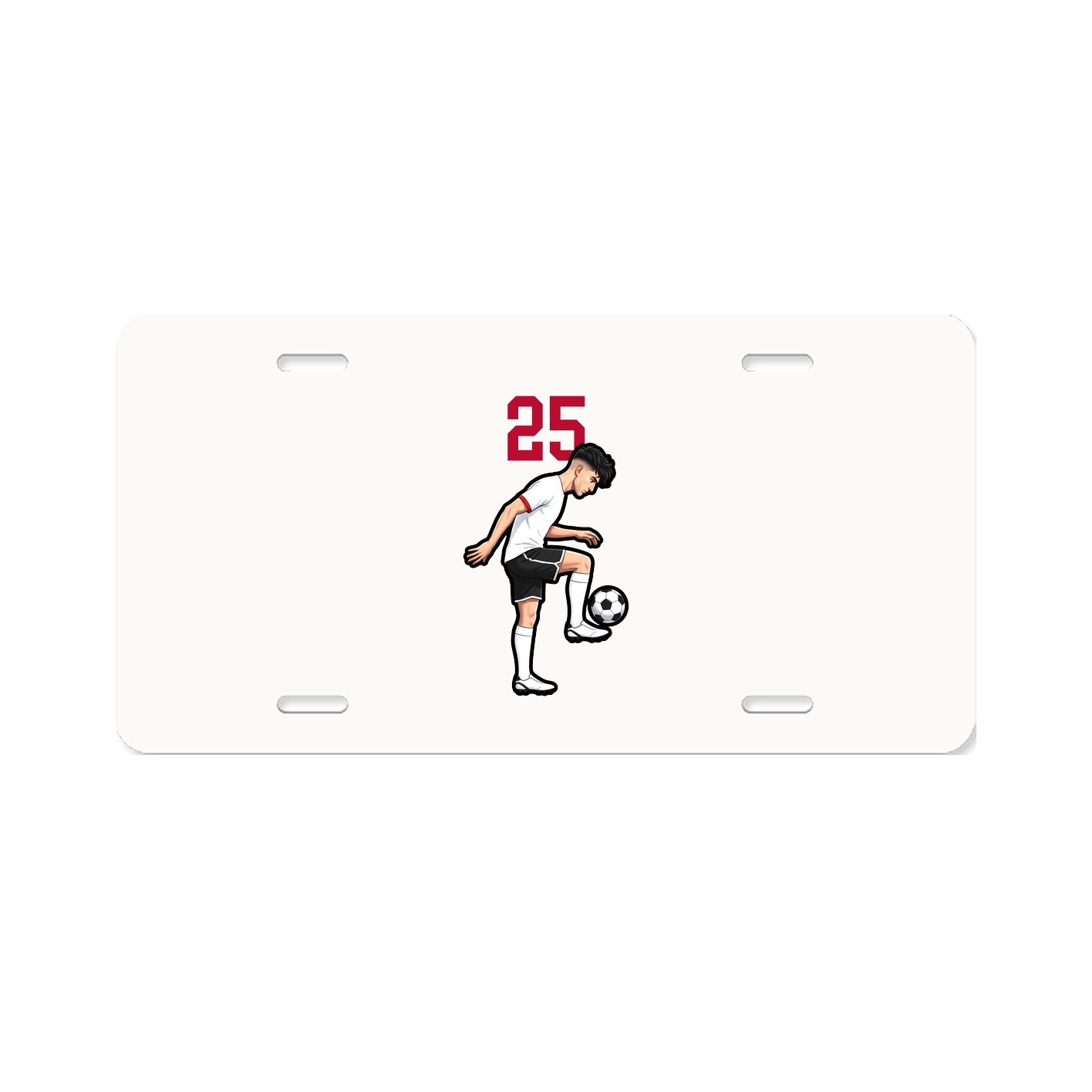 License Plate — Number Top in Classic