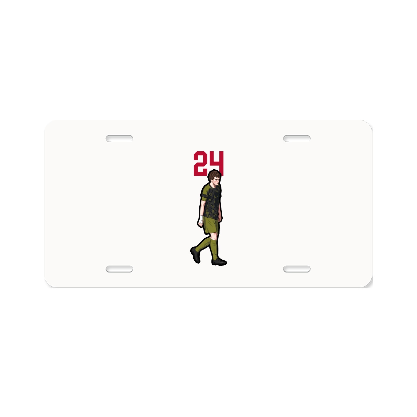 License Plate — Number Top in Classic