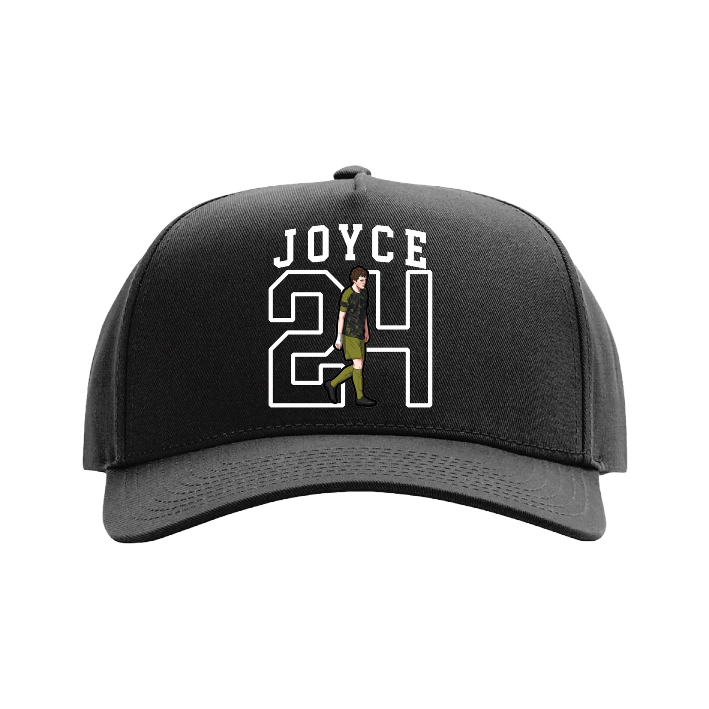 Full Fabric Five-Panel Champ Cap — Shirsey in Black