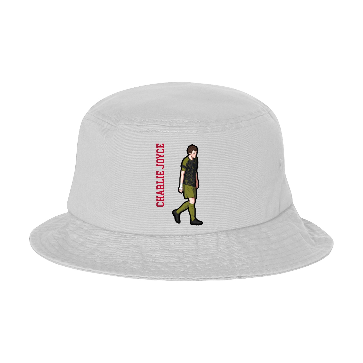 Bucket Cap — Name Vertical in White