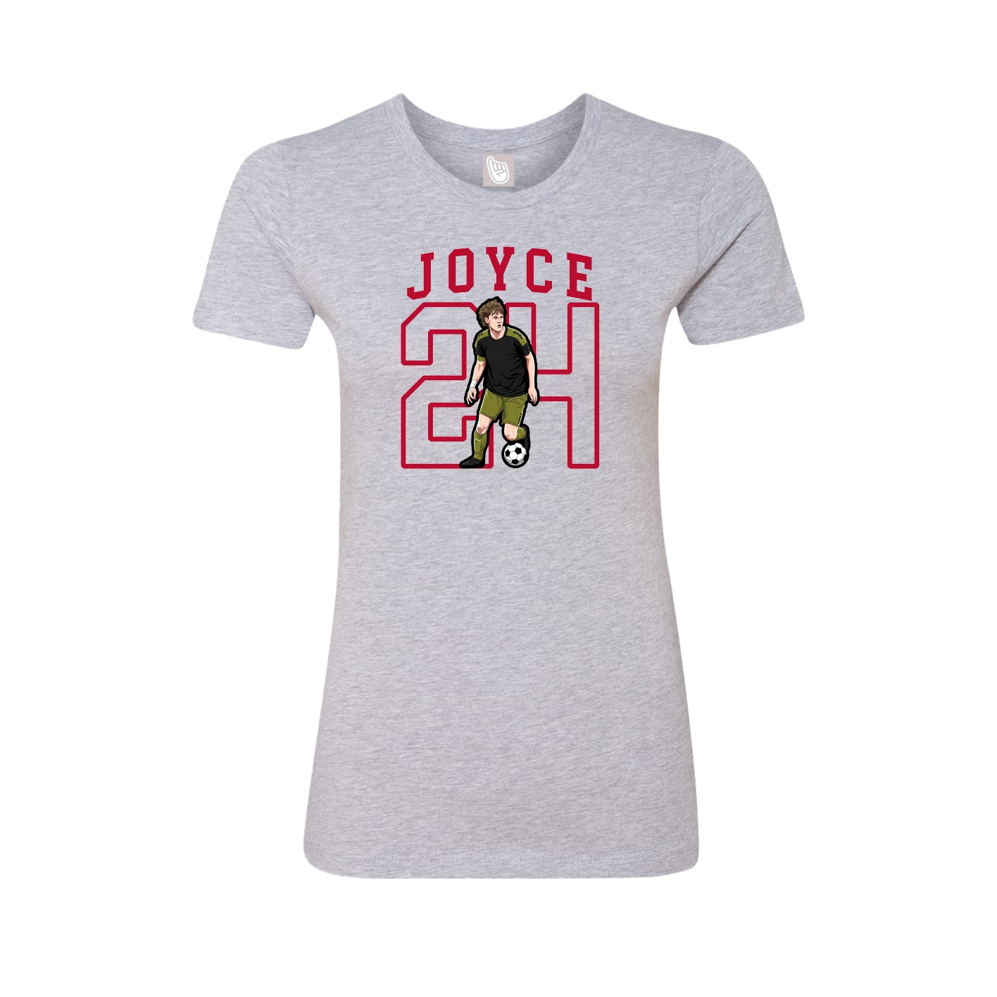 Fitted Women's Tee — Shirsey in Grey