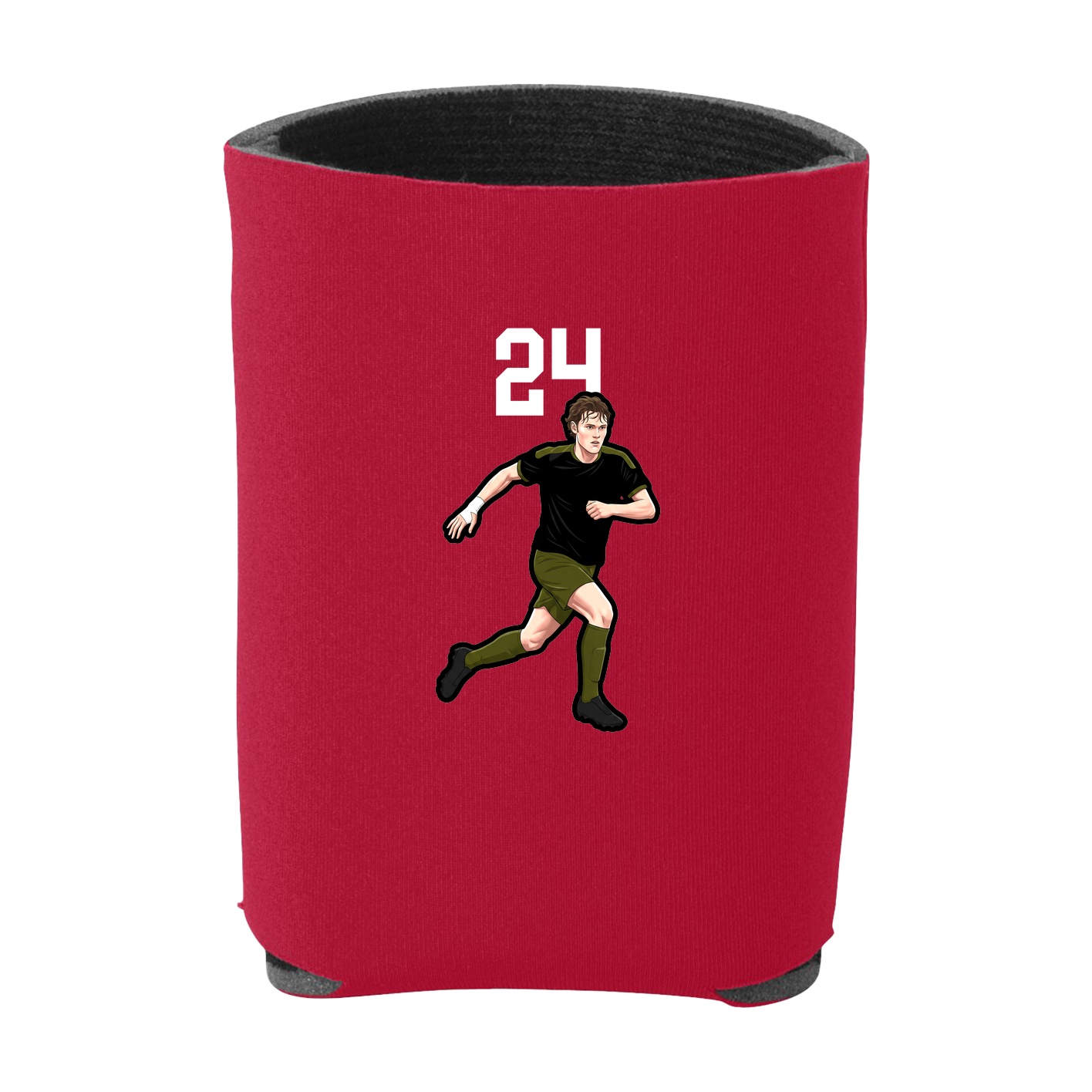 Can Holder — Number Top in Red