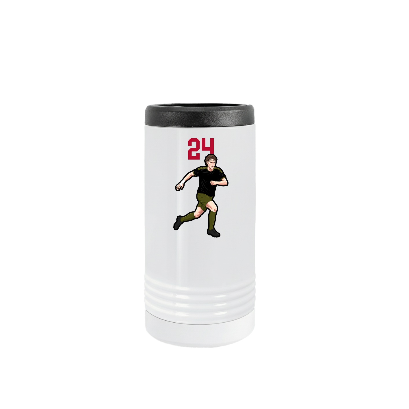 Slim Beverage Holder — Number Top in White